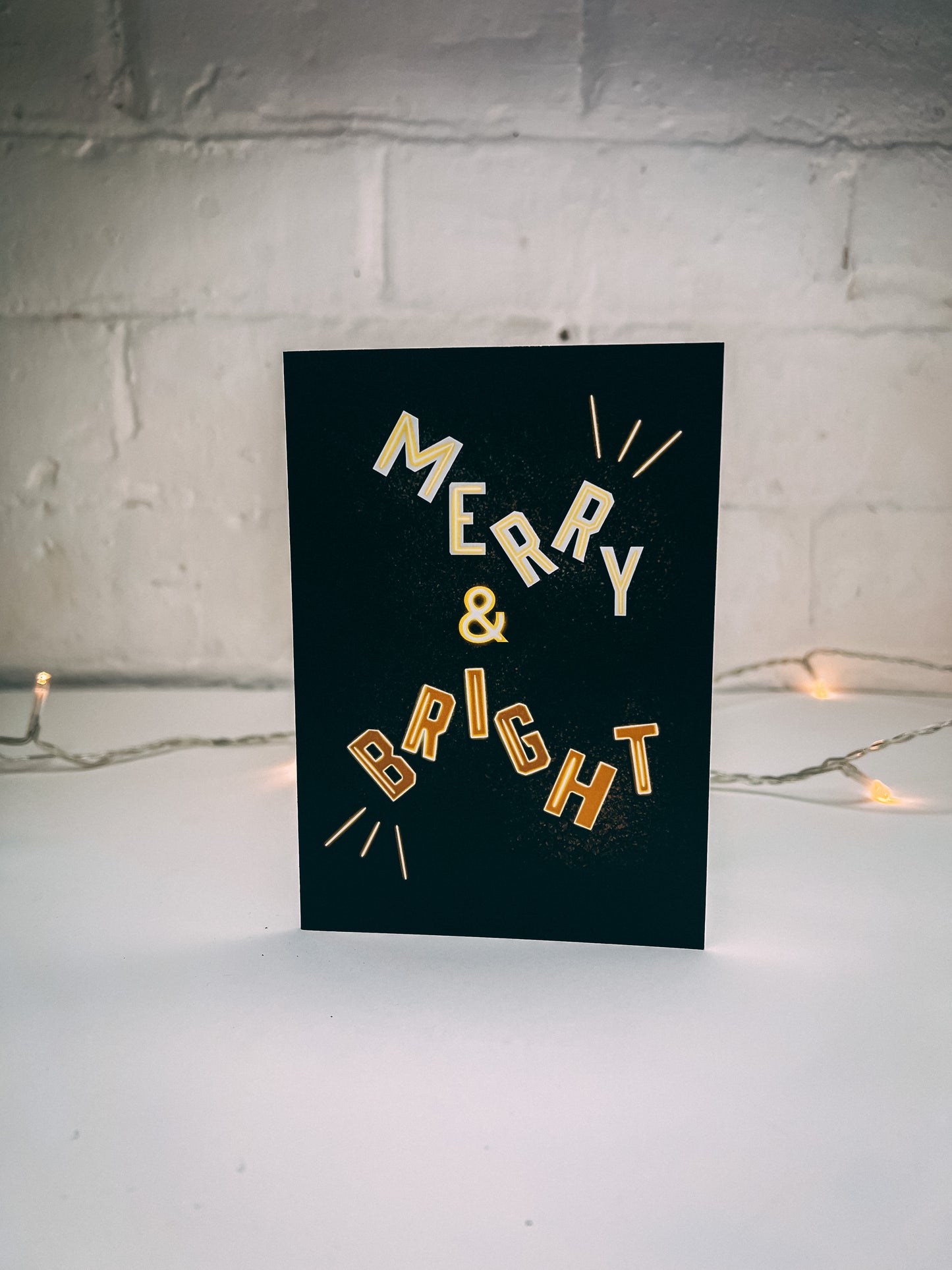 Merry And Bright Christmas Card