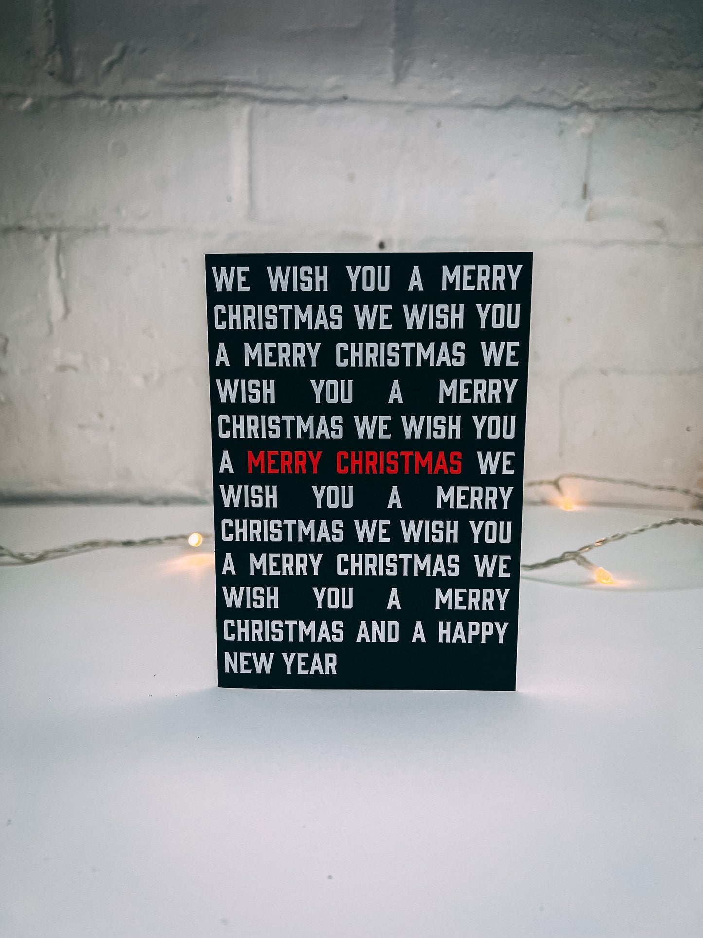 We Wish You A Merry Christmas Card