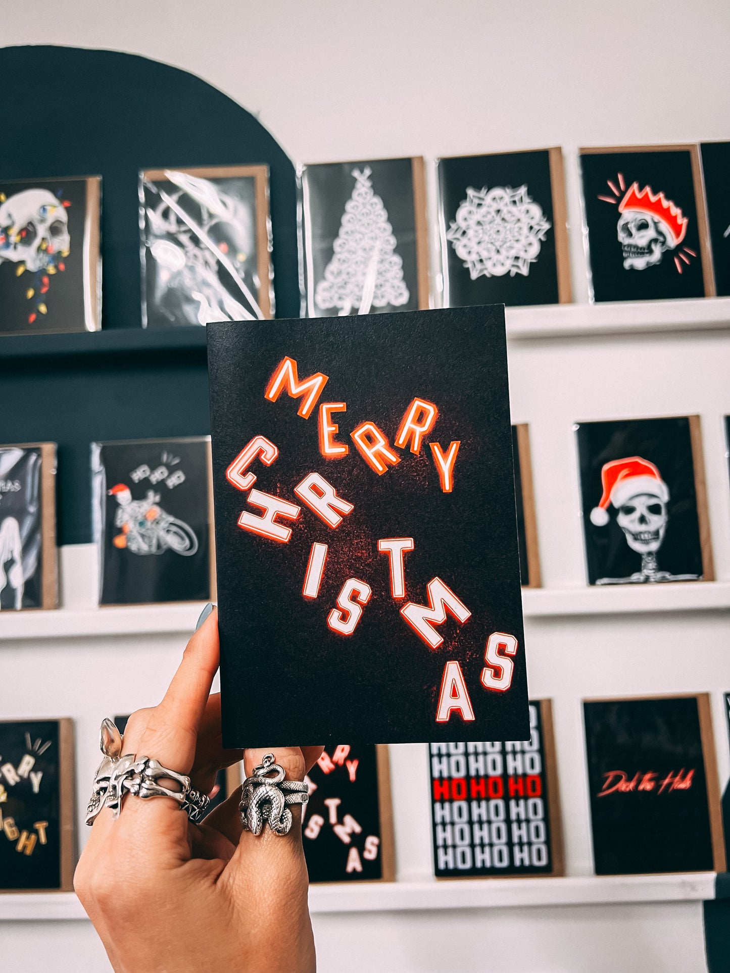 Merry Christmas Neon Christmas Card