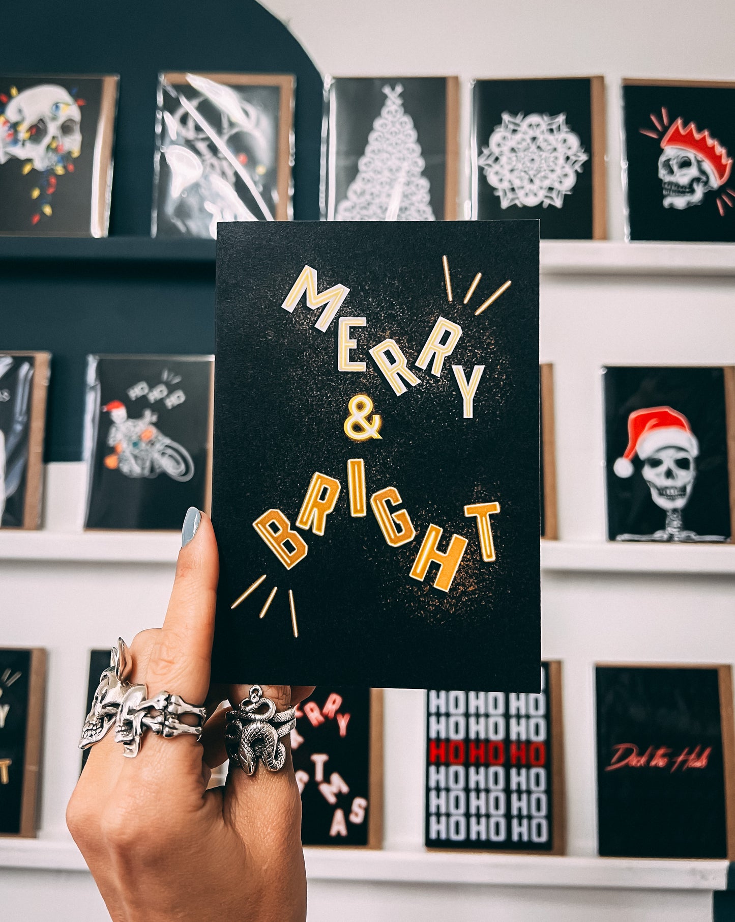 Merry And Bright Christmas Card