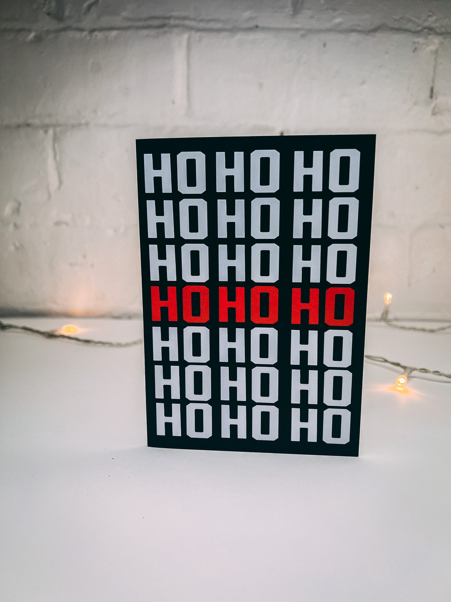 Ho Ho Ho Christmas Card