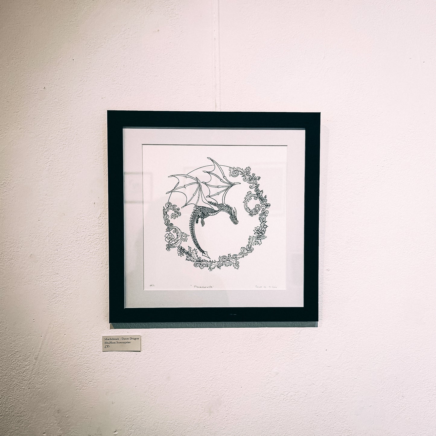 Mochthrath - Dawn Dragon 20x20cm Screenprint