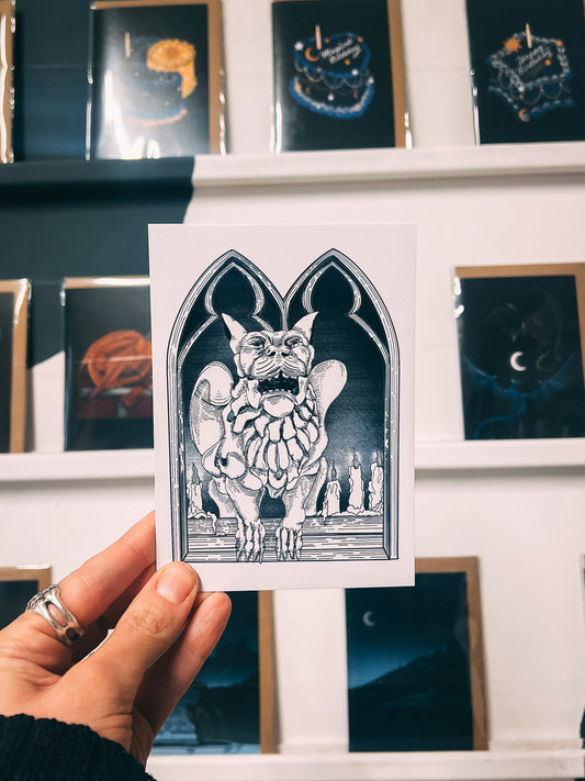 Giles the Watcher Gothic Fantasy Postcard