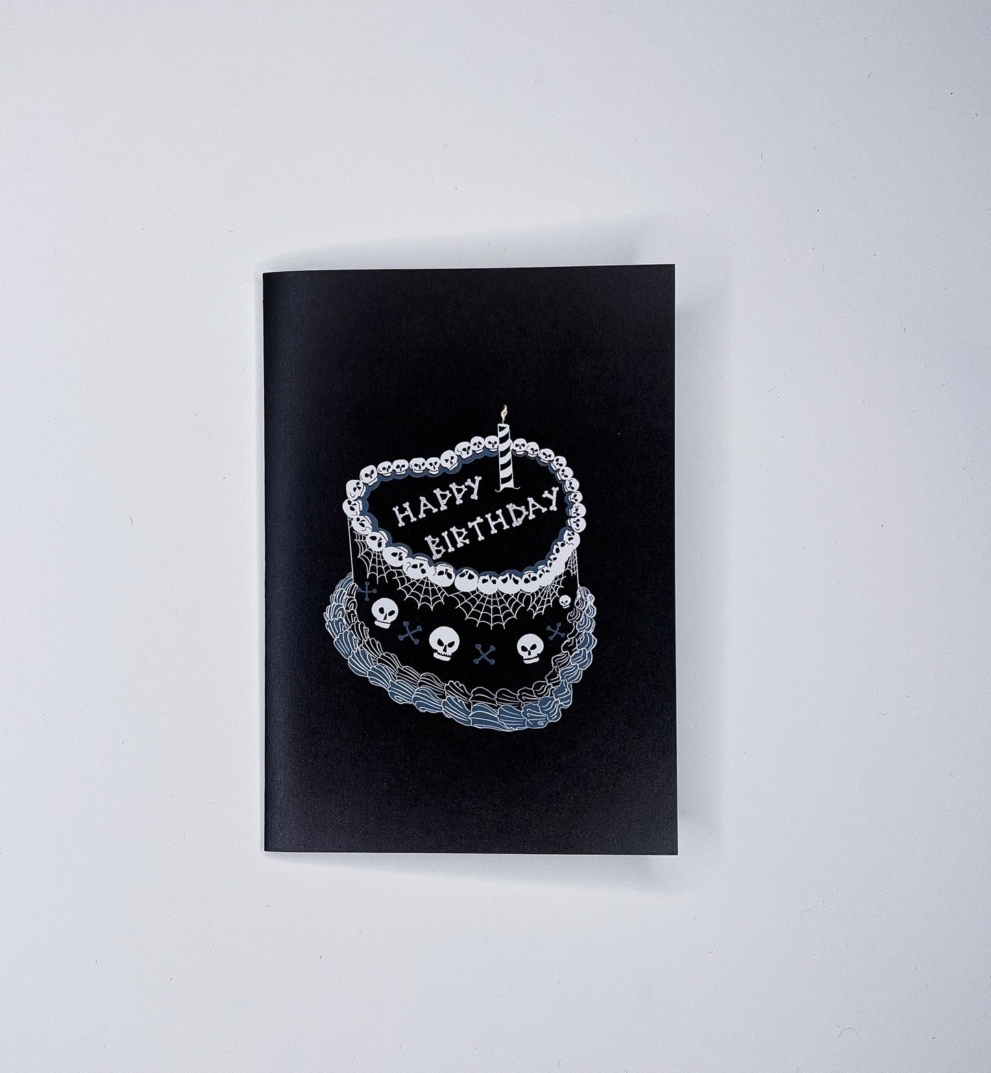 Gothic Birthday Cake Greetings Card