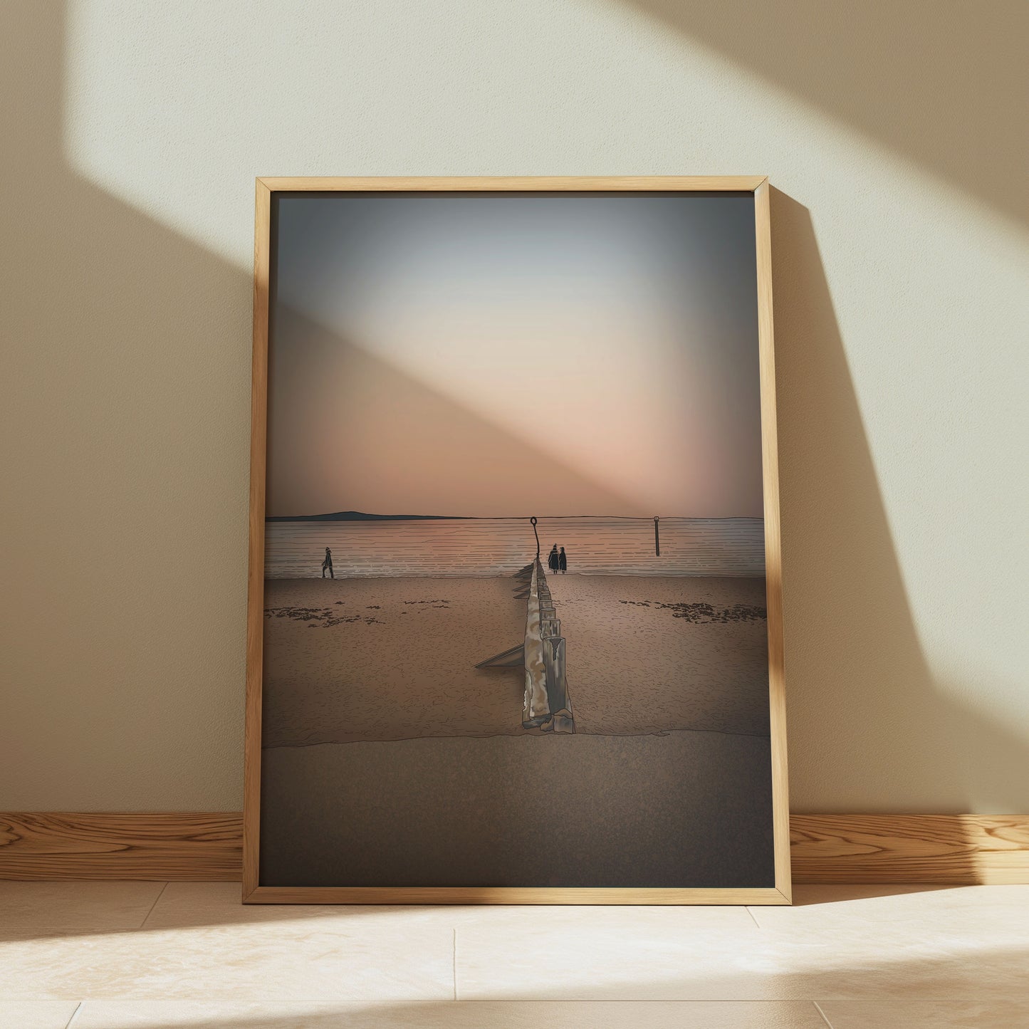 Portobello Beach Sunset Edinburgh Art Print