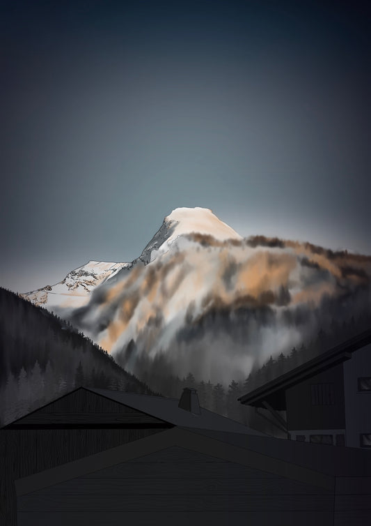Morzine, French Alps Art Print