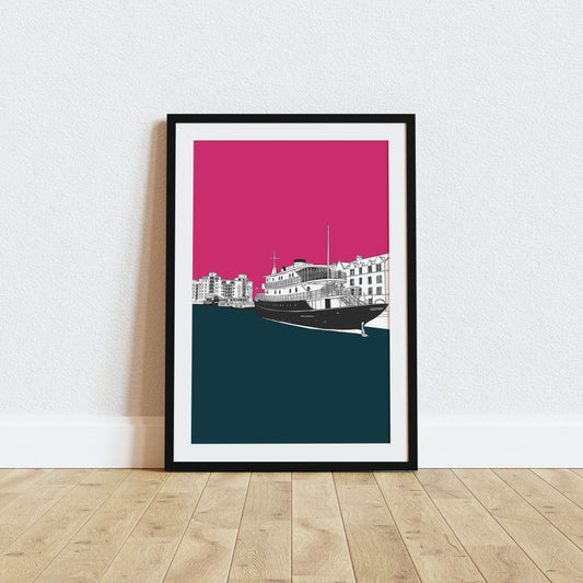 Ocean Mist, Leith Shore Edinburgh Art Print