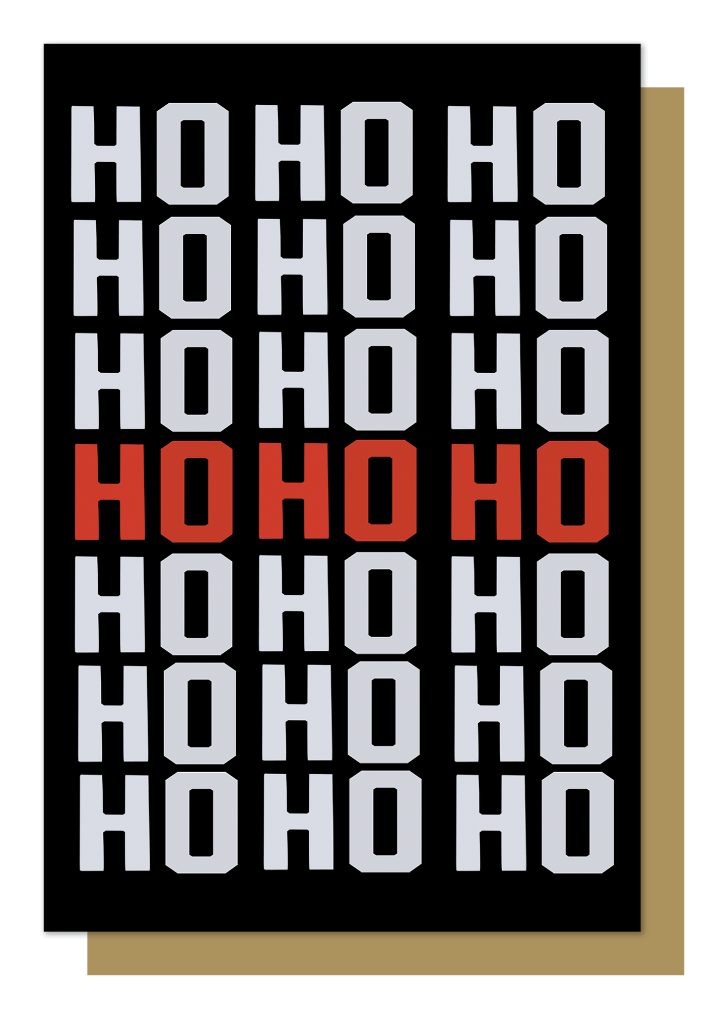 Ho Ho Ho Christmas Card