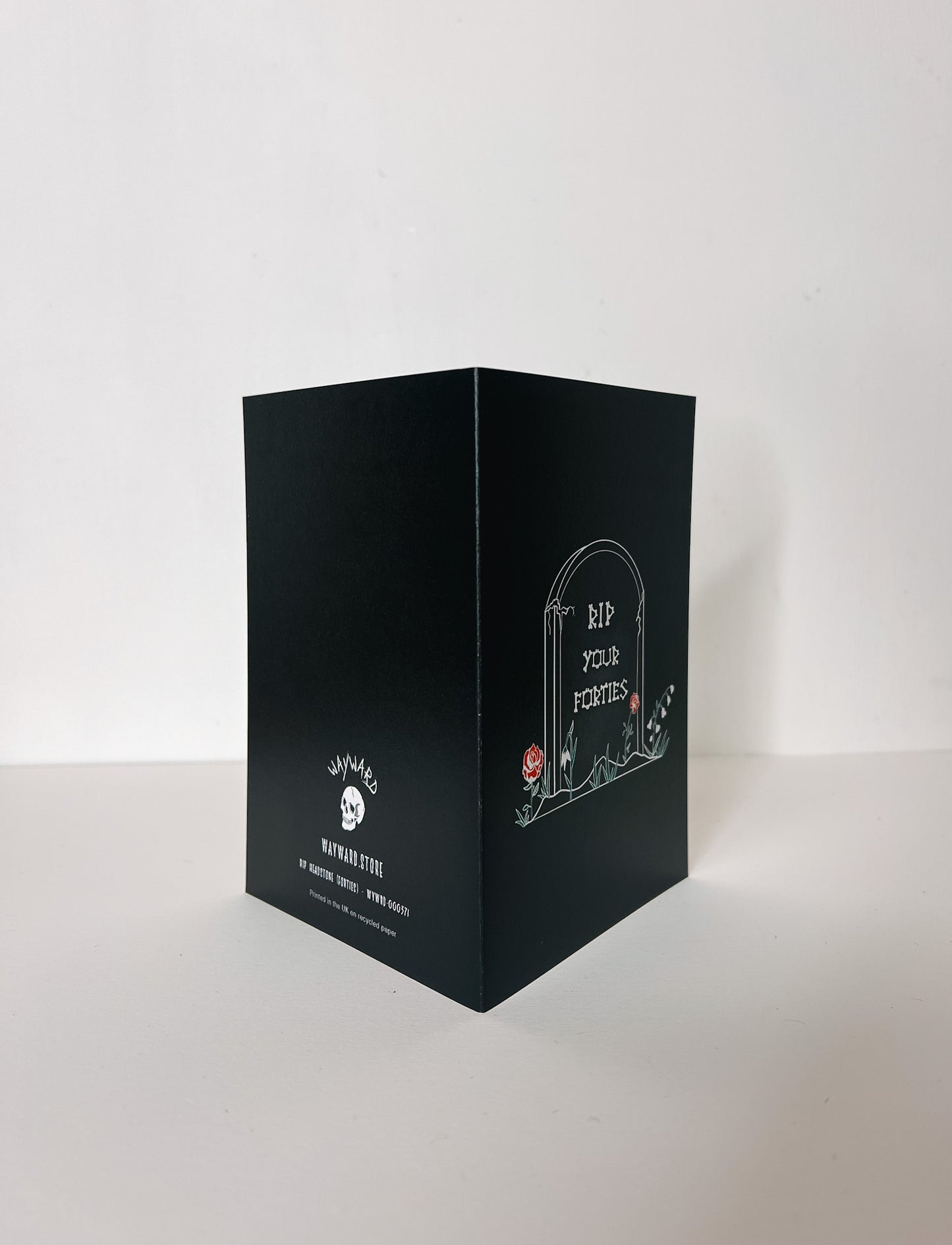 RIP Your Forties Gravestone Gothic 50th Birthday Card