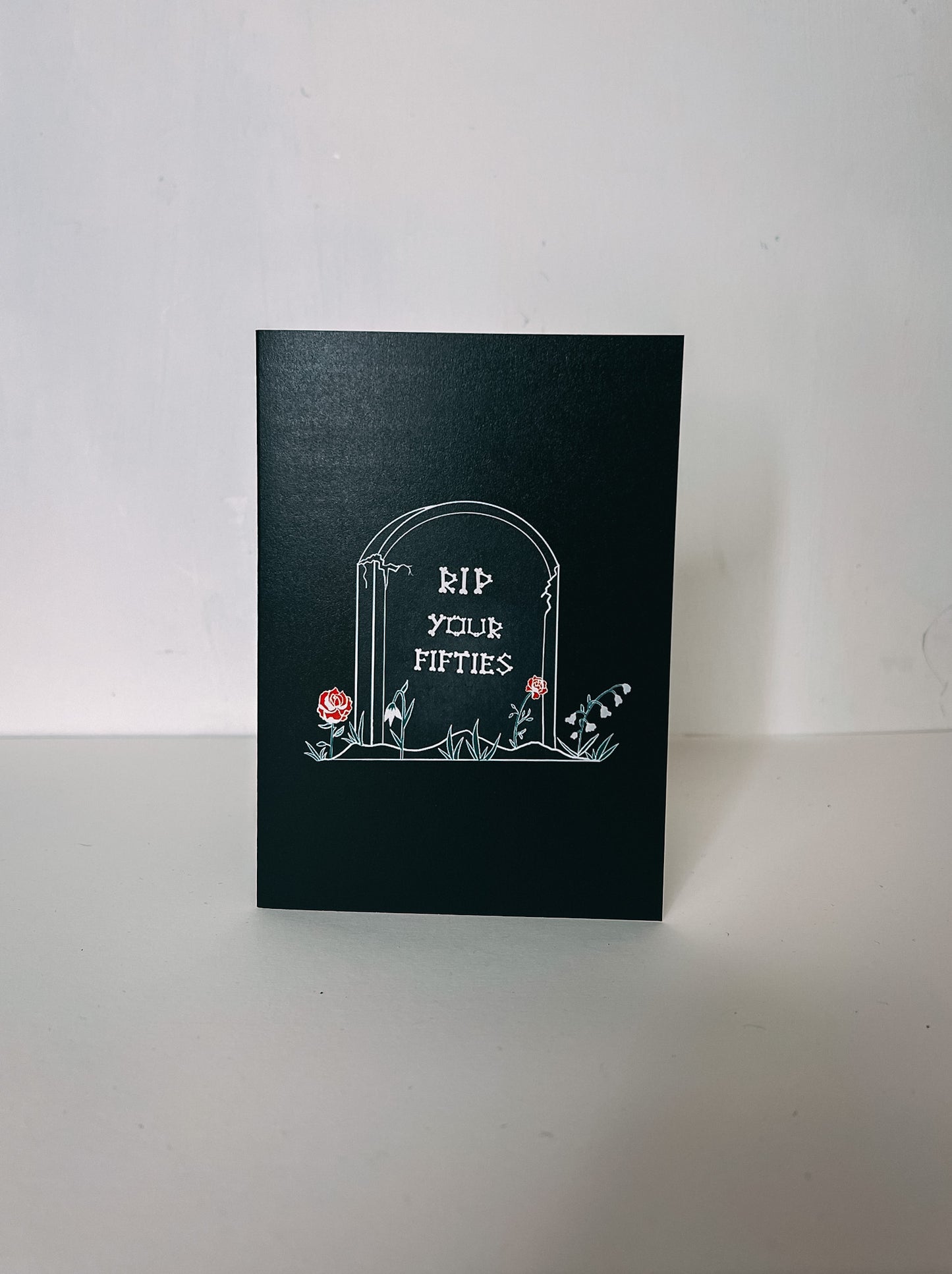 RIP Your Fifties Gravestone Gothic 60th Birthday Card