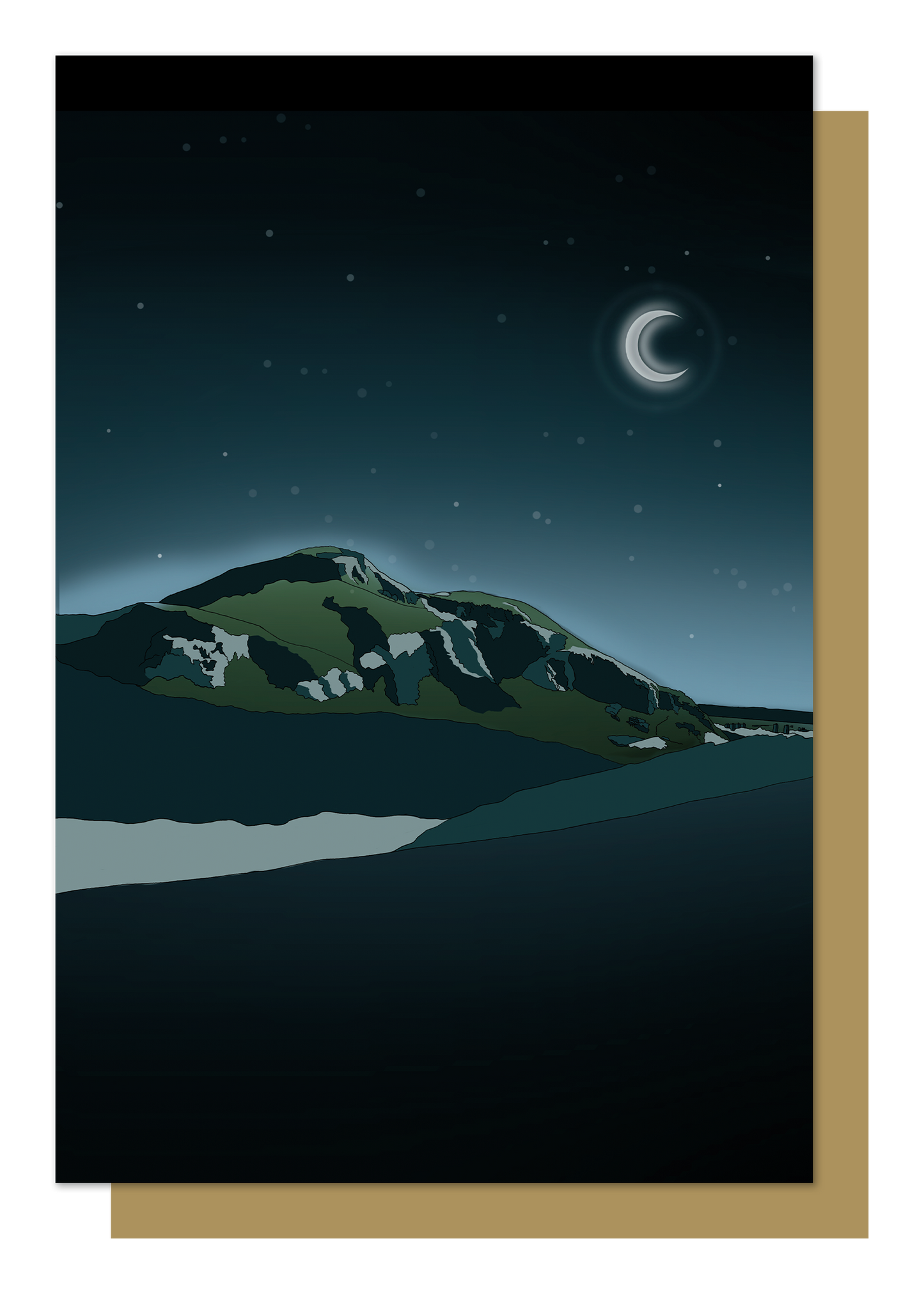 Arthurs Seat Edinburgh Greetings Card