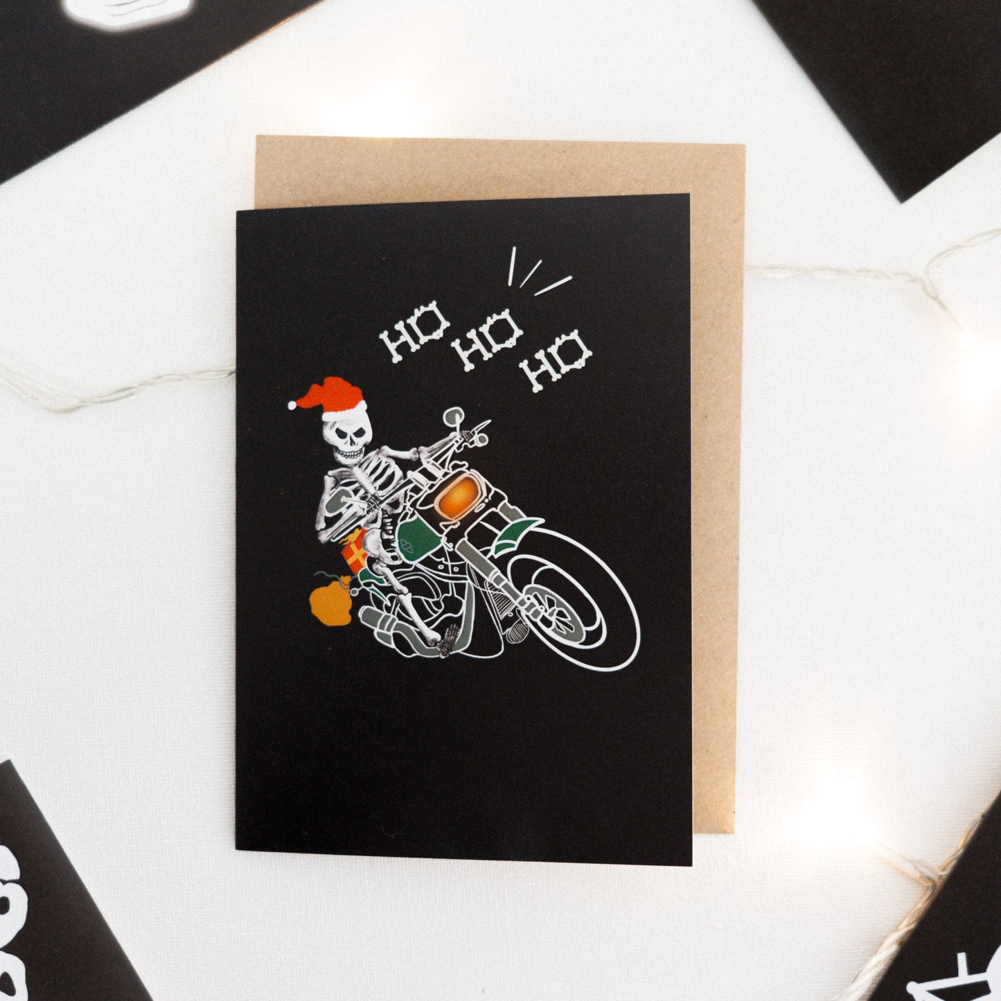 Set of 12 Skull Christmas Cards