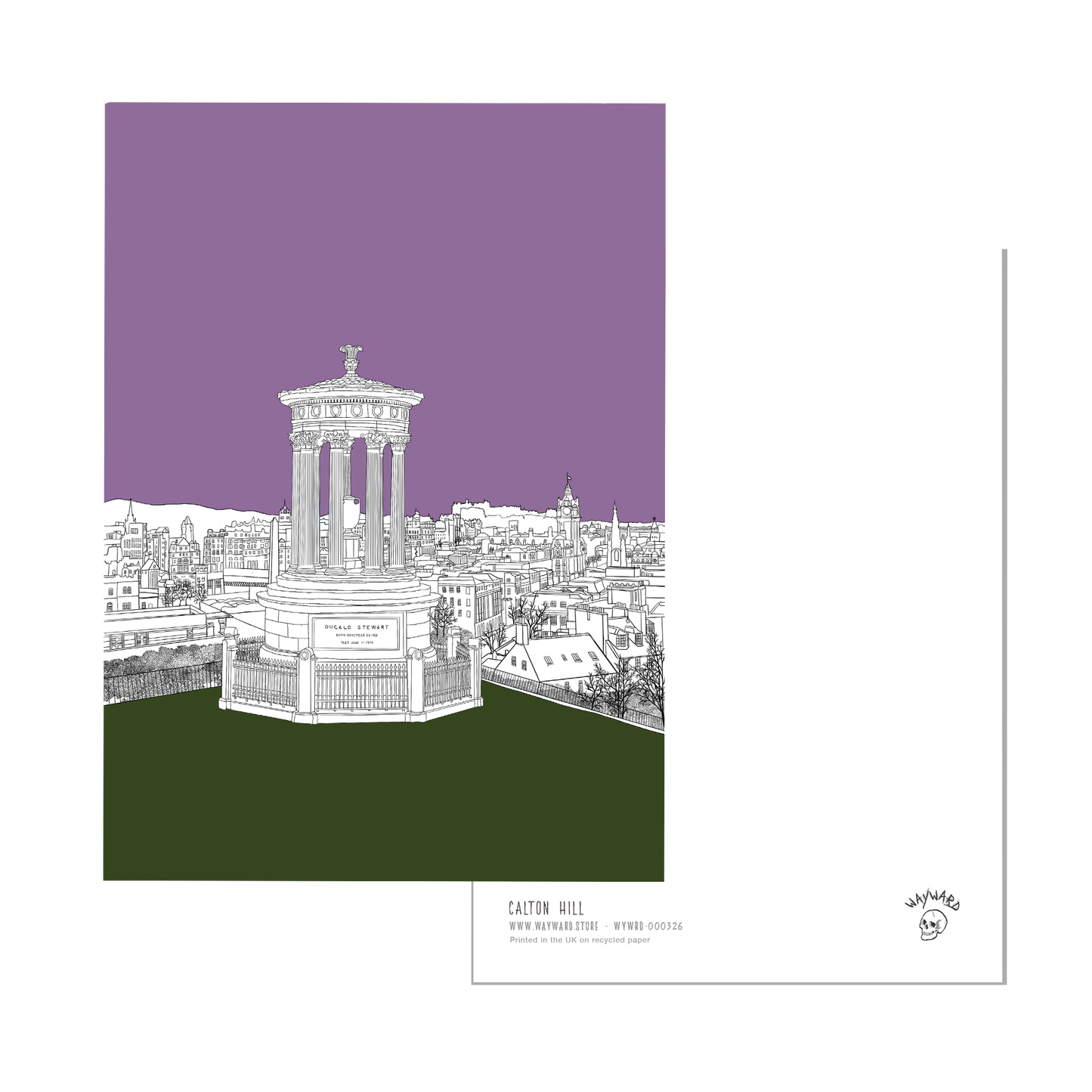 Calton Hill Edinburgh Postcard