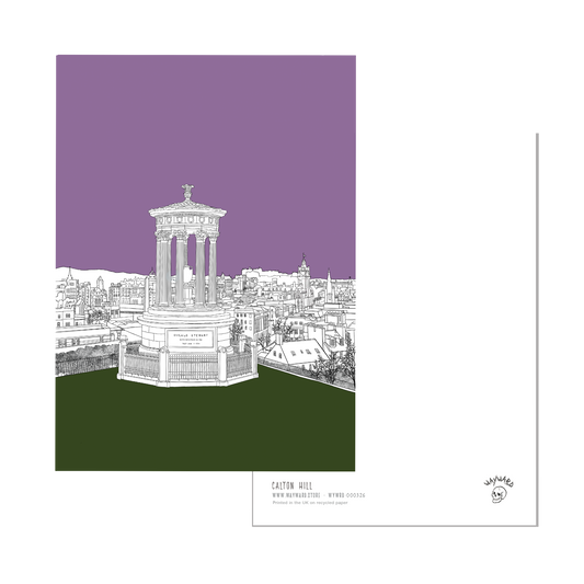 Calton Hill Edinburgh Postcard