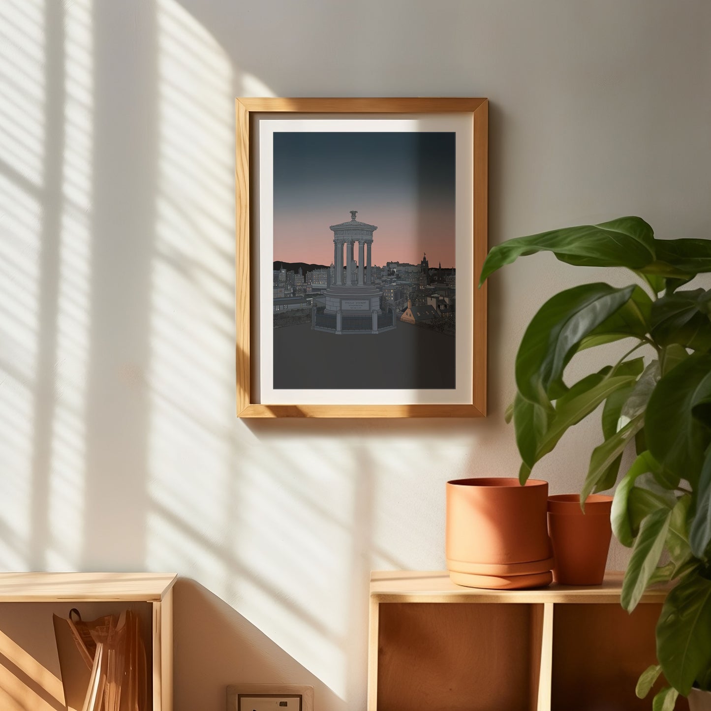 Calton Hill Sunset Edinburgh Art Print