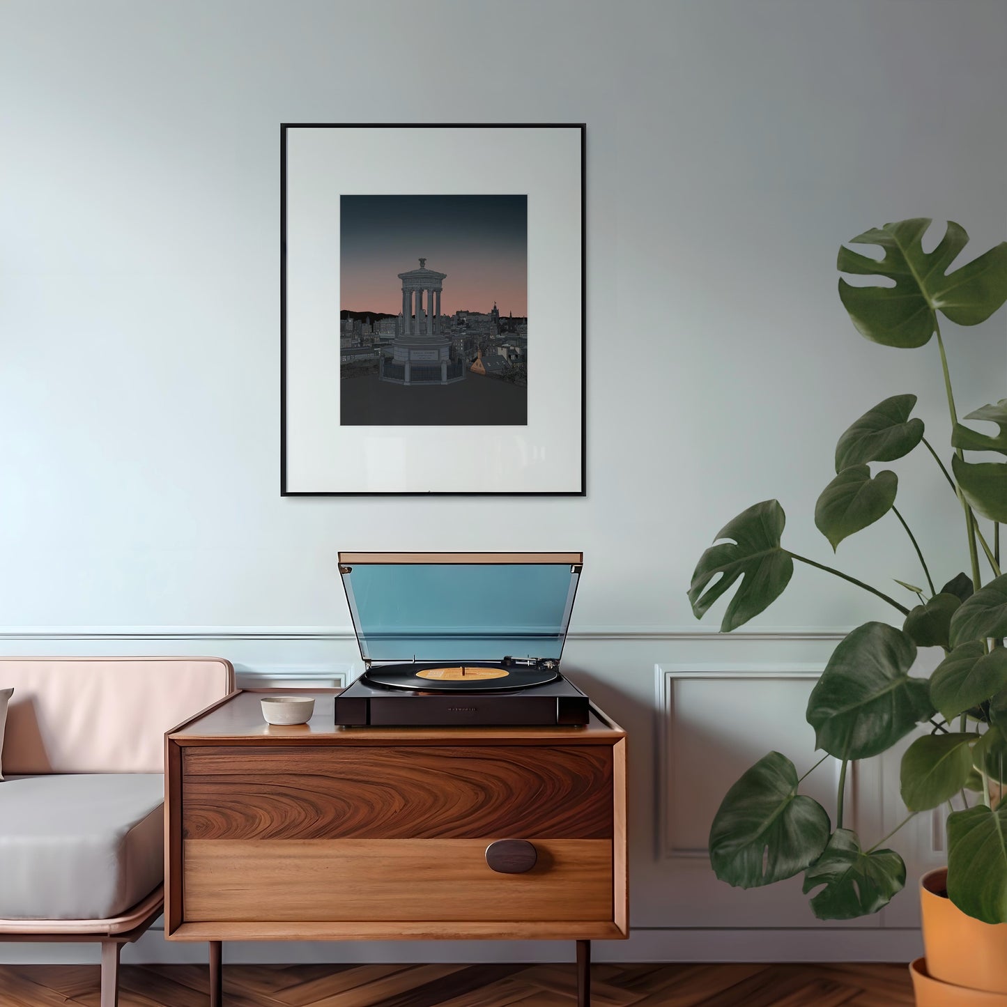 Calton Hill Sunset Edinburgh Art Print