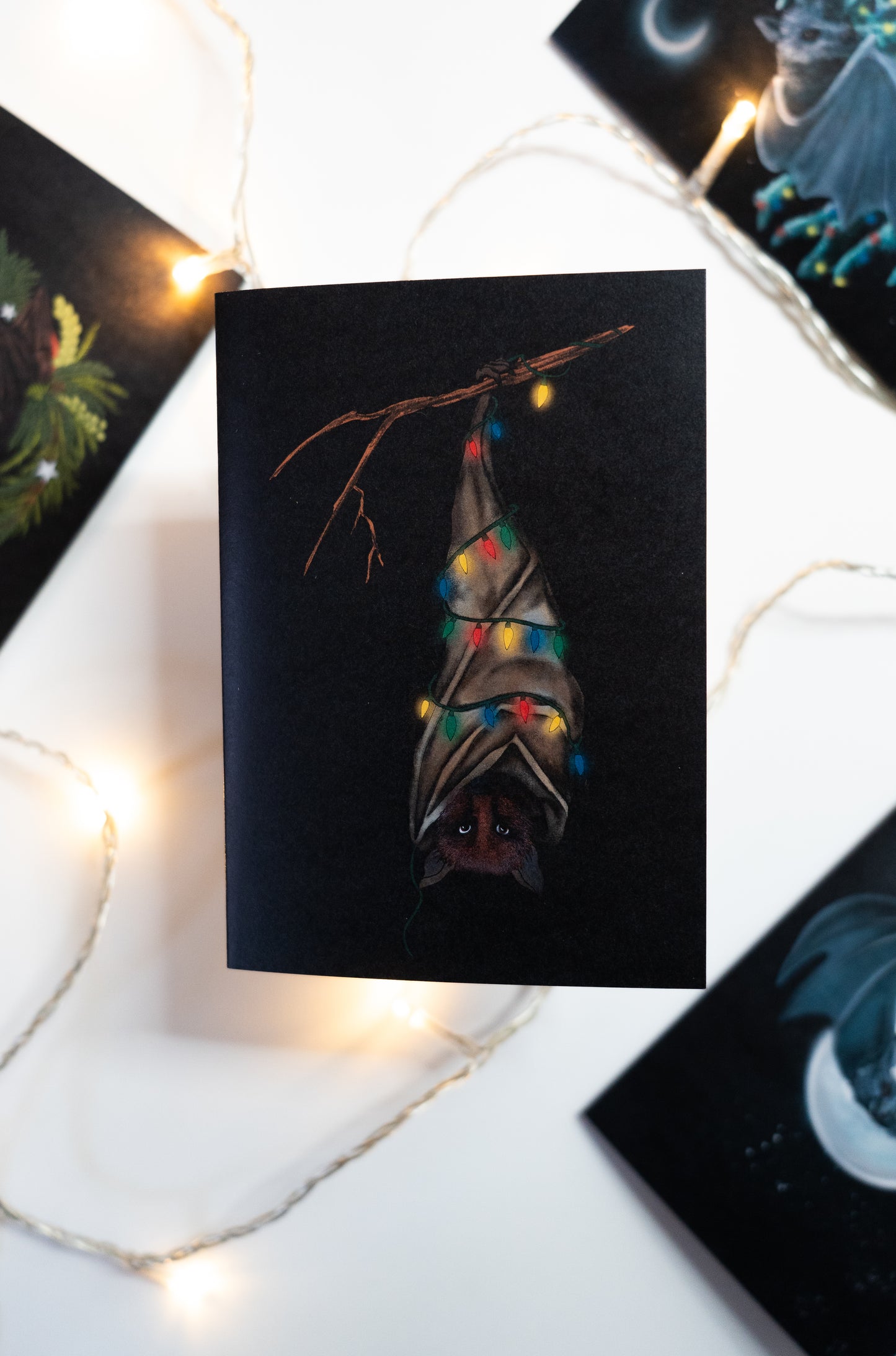 Set of 12 Bat Christmas Cards