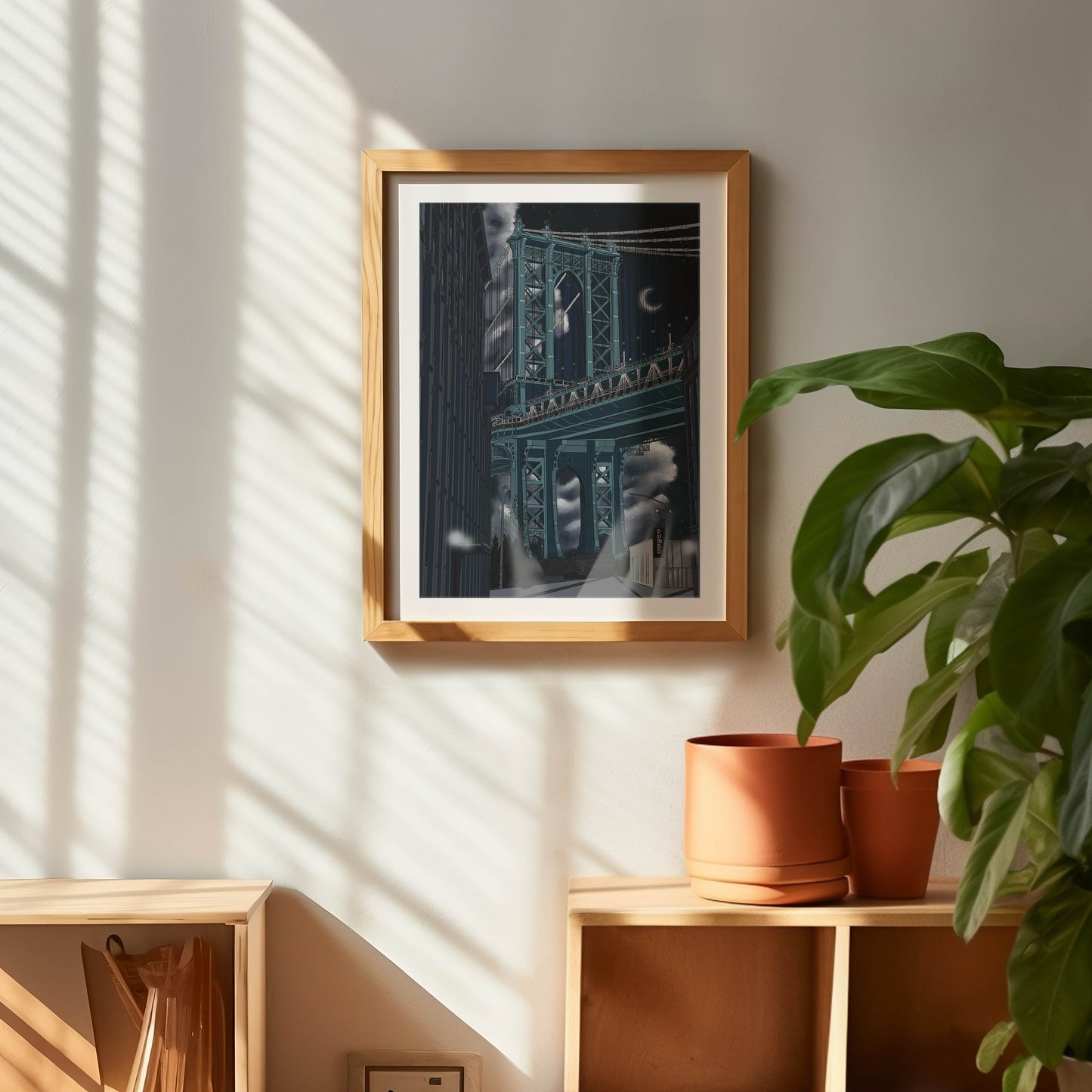 DUMBO Brooklyn New York Night Art Print