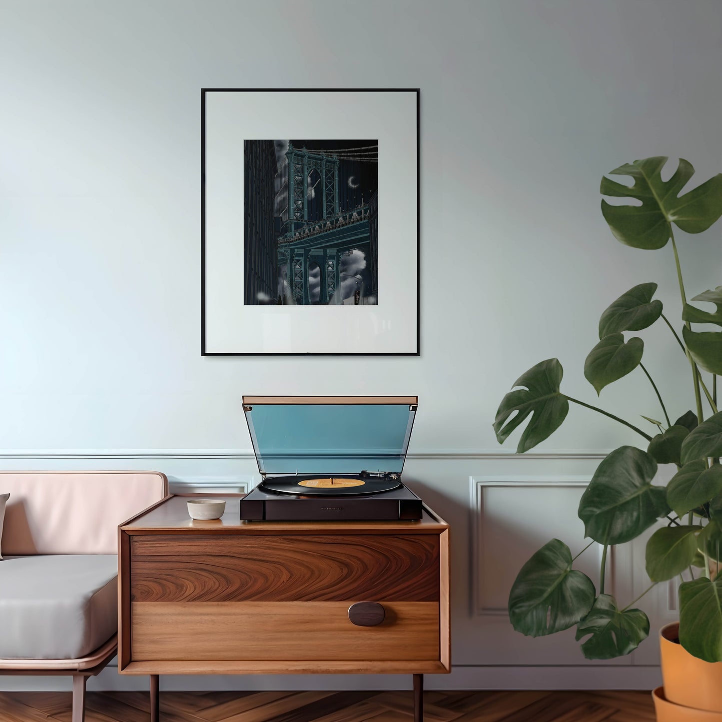 DUMBO Brooklyn New York Night Art Print