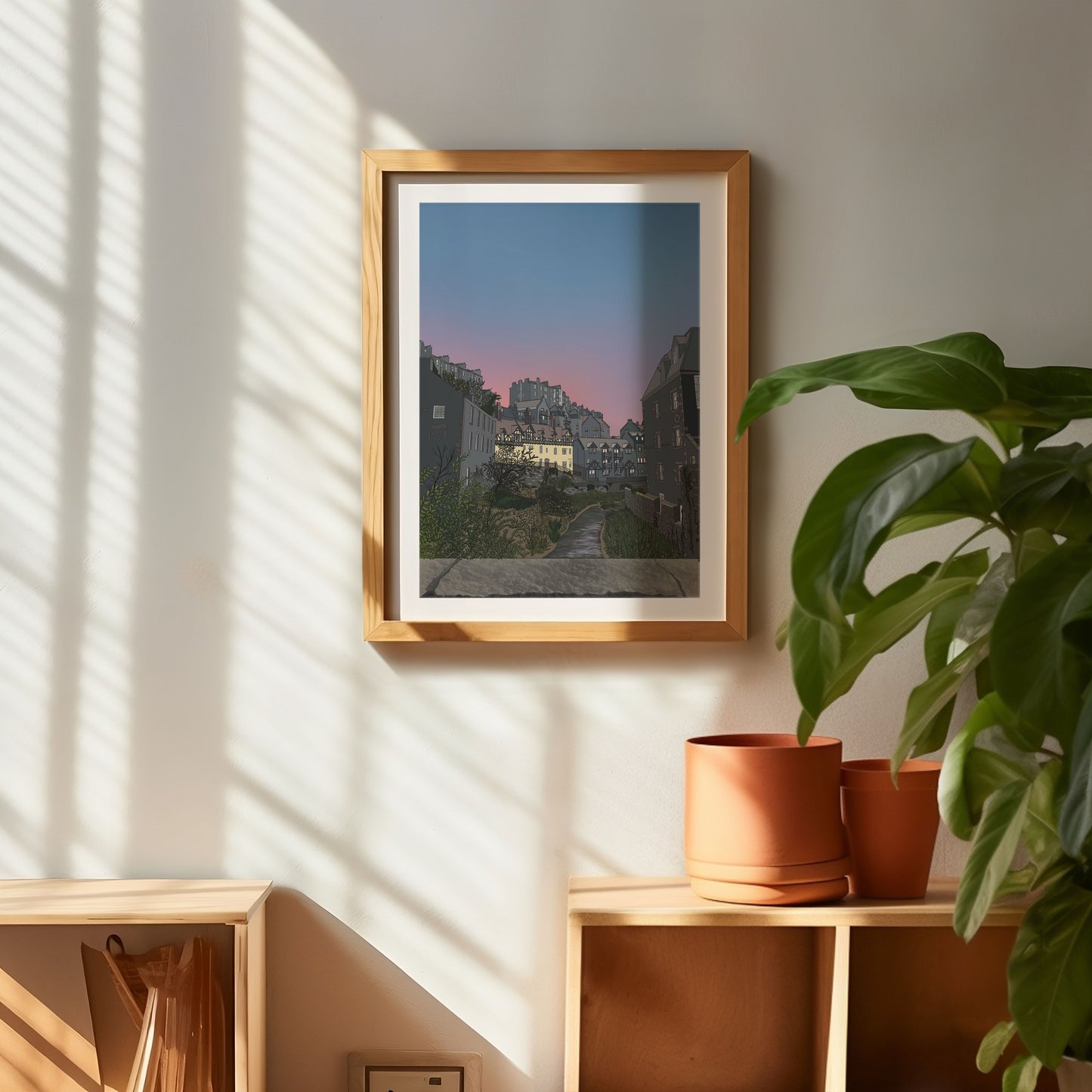 Dean Village Sunset Edinburgh Art Print