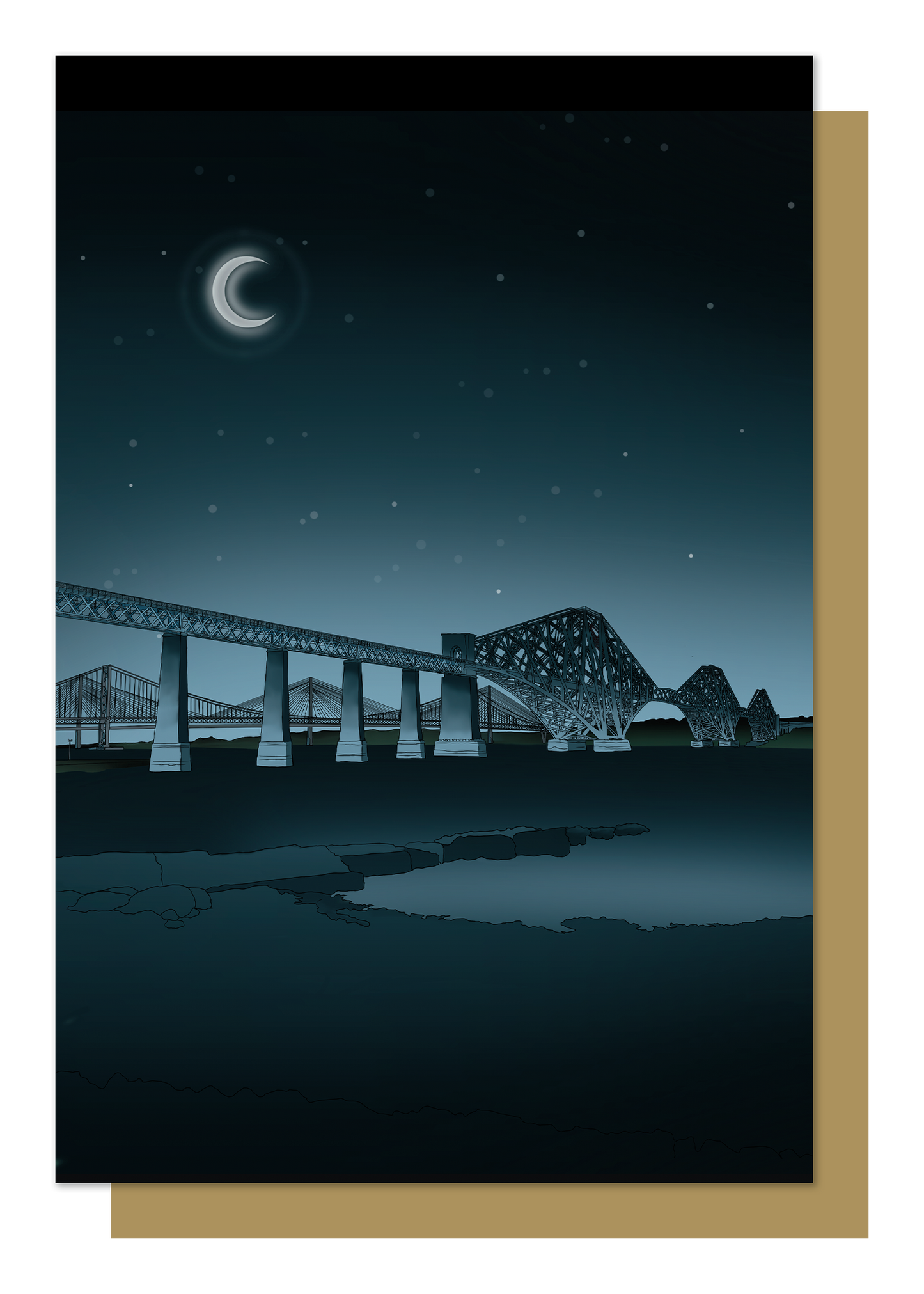 Forth Bridges Greetings Card