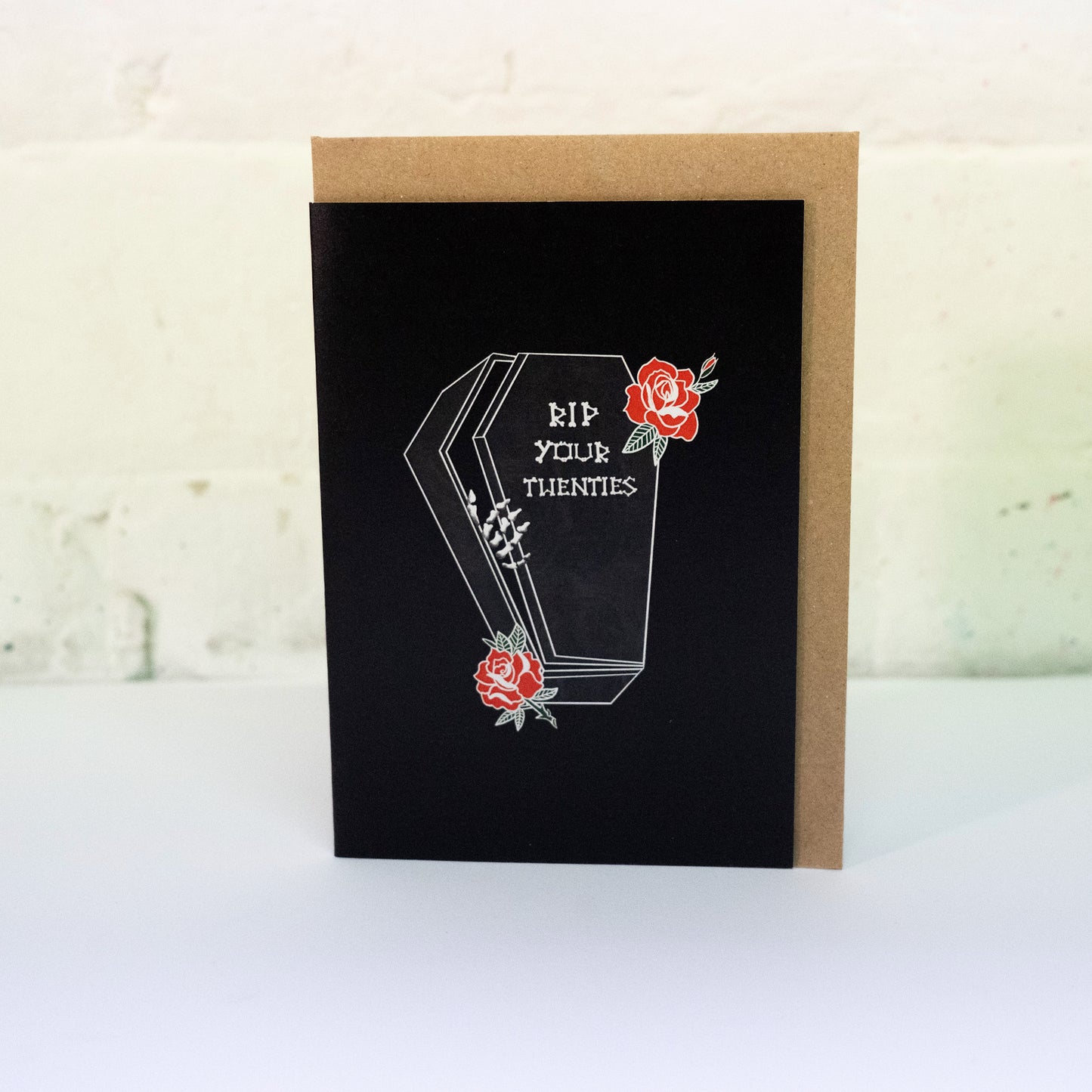 RIP Your Twenties Coffin Gothic 30th Birthday Card