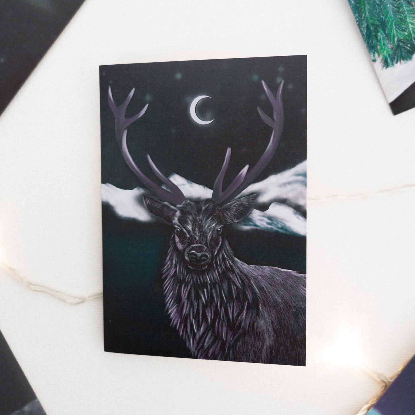 Mountain Deer Greetings Card