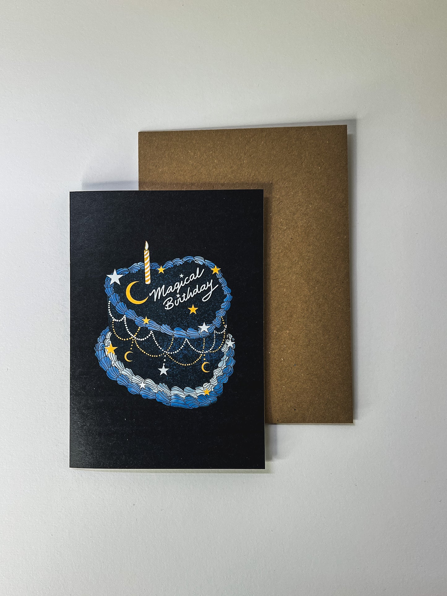 Magical Birthday Heart Cake Card