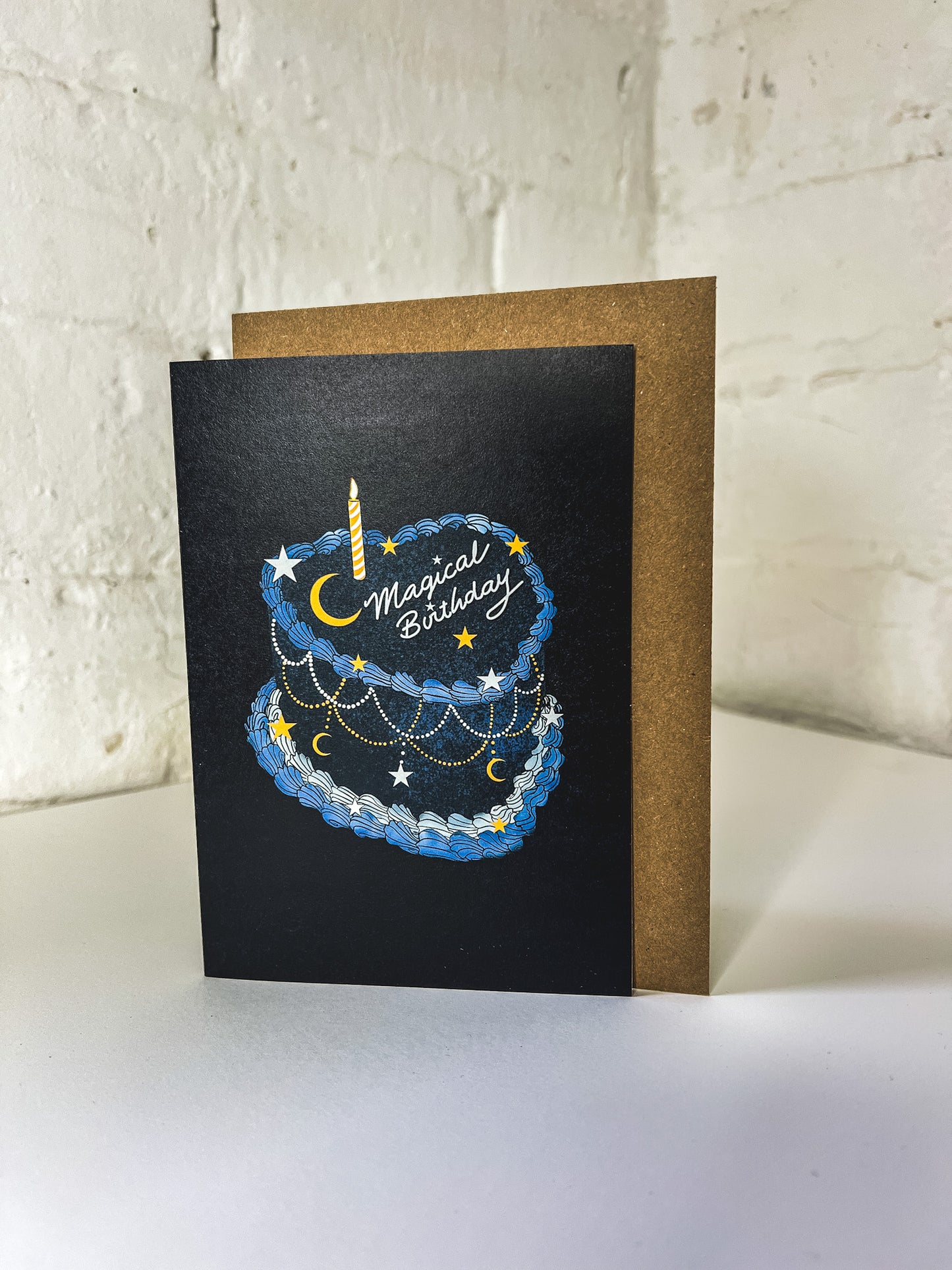 Magical Birthday Heart Cake Card