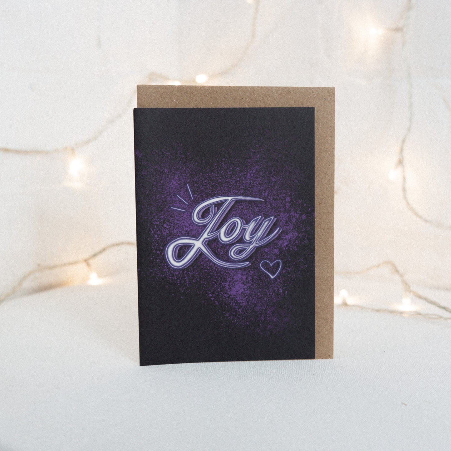 Joy Neon Christmas Card