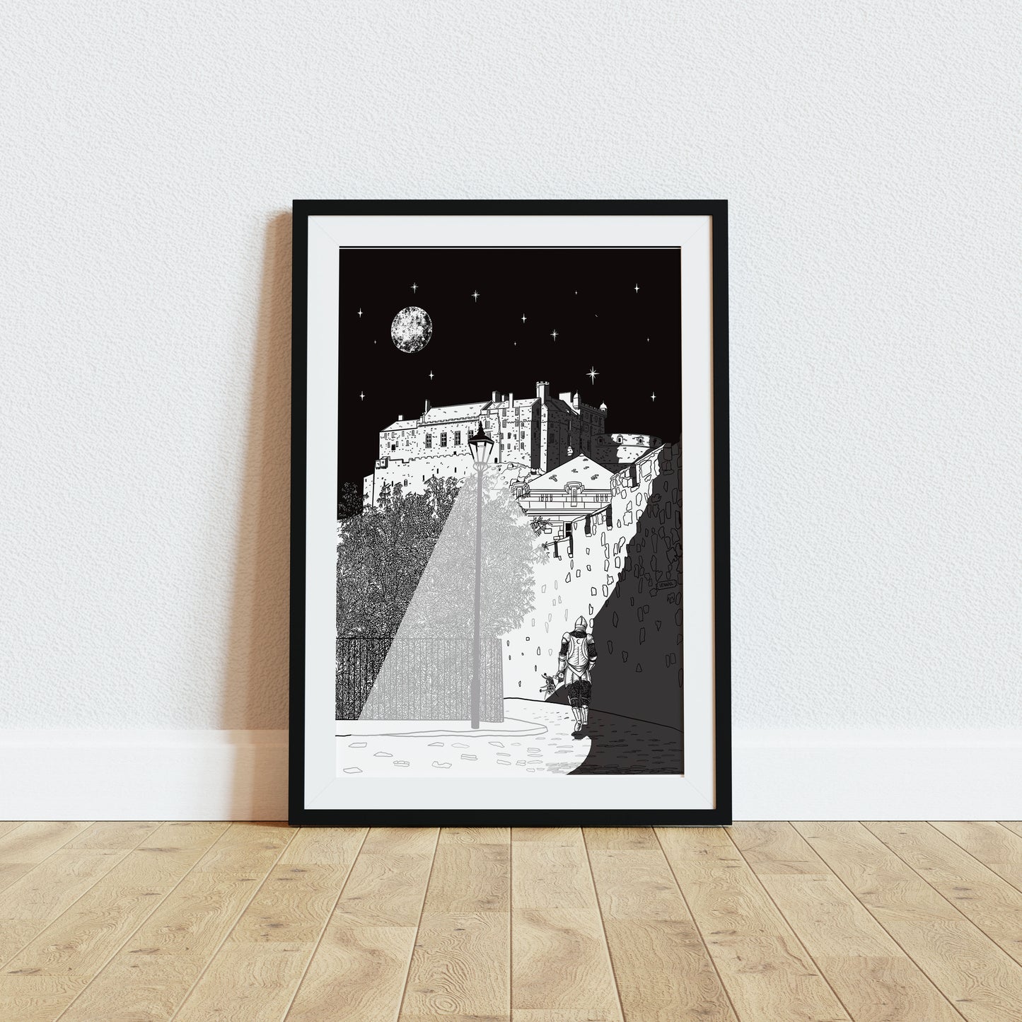 Knight Tales Edinburgh Castle Fantasy Art Print