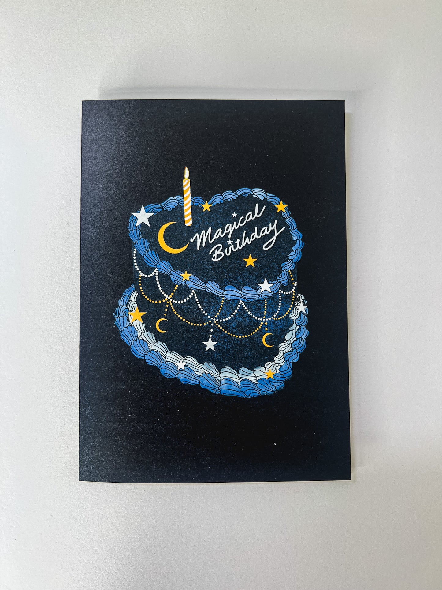 Magical Birthday Heart Cake Card