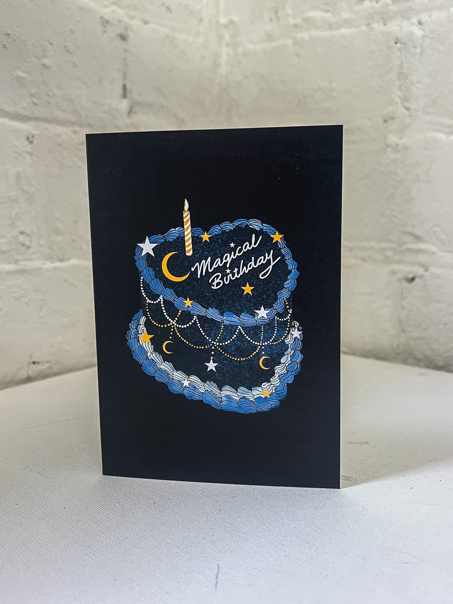 Magical Birthday Heart Cake Card