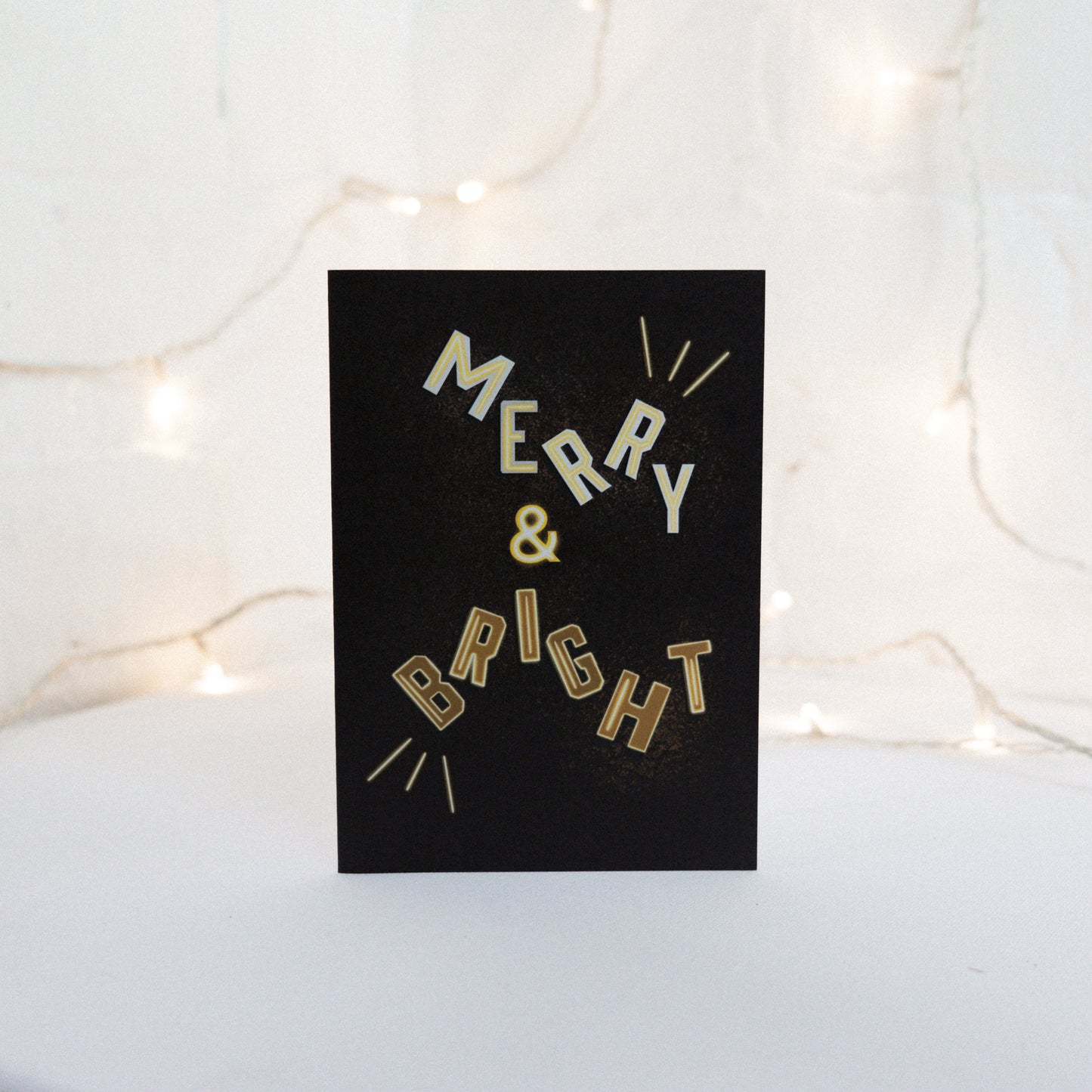 Merry And Bright Christmas Card