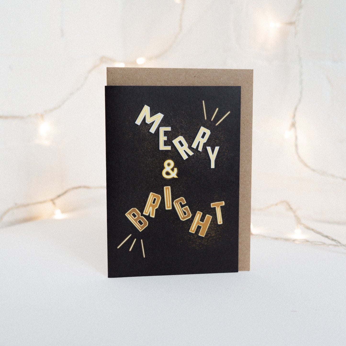 Merry And Bright Christmas Card
