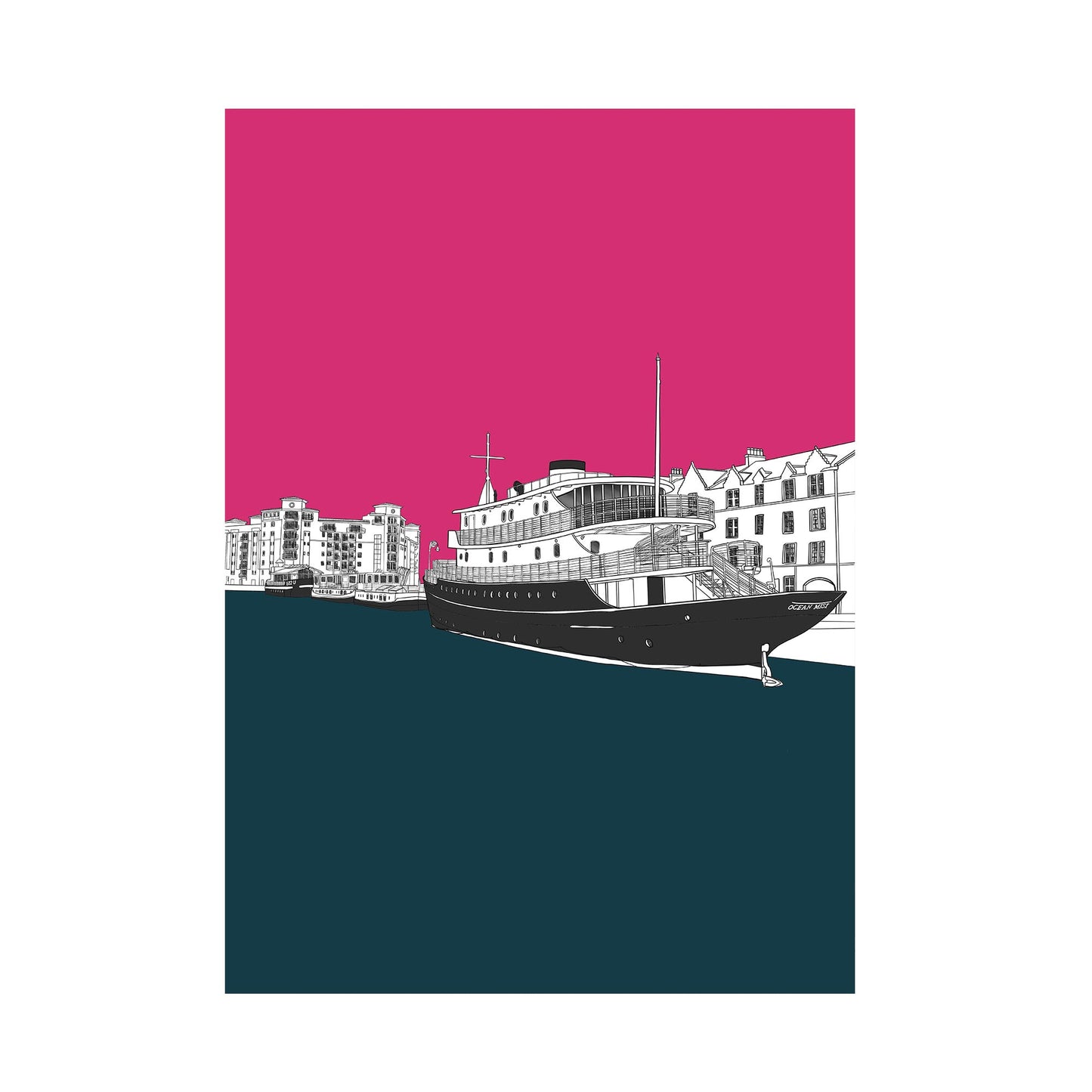Ocean Mist, Leith Shore Edinburgh Art Print