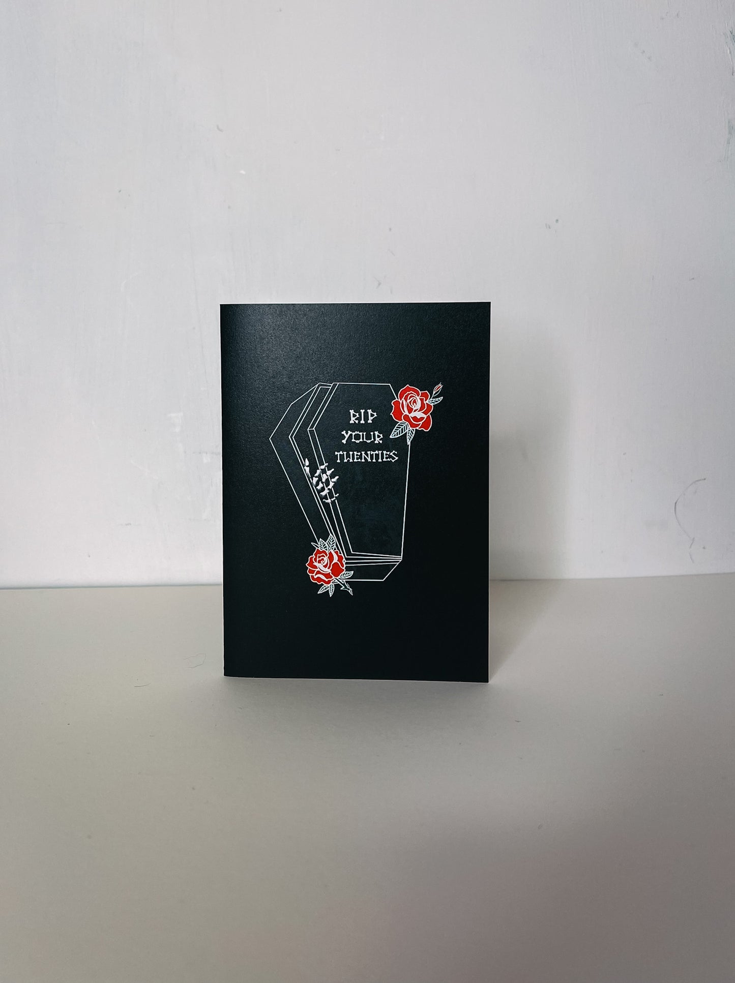 RIP Your Twenties Coffin Gothic 30th Birthday Card
