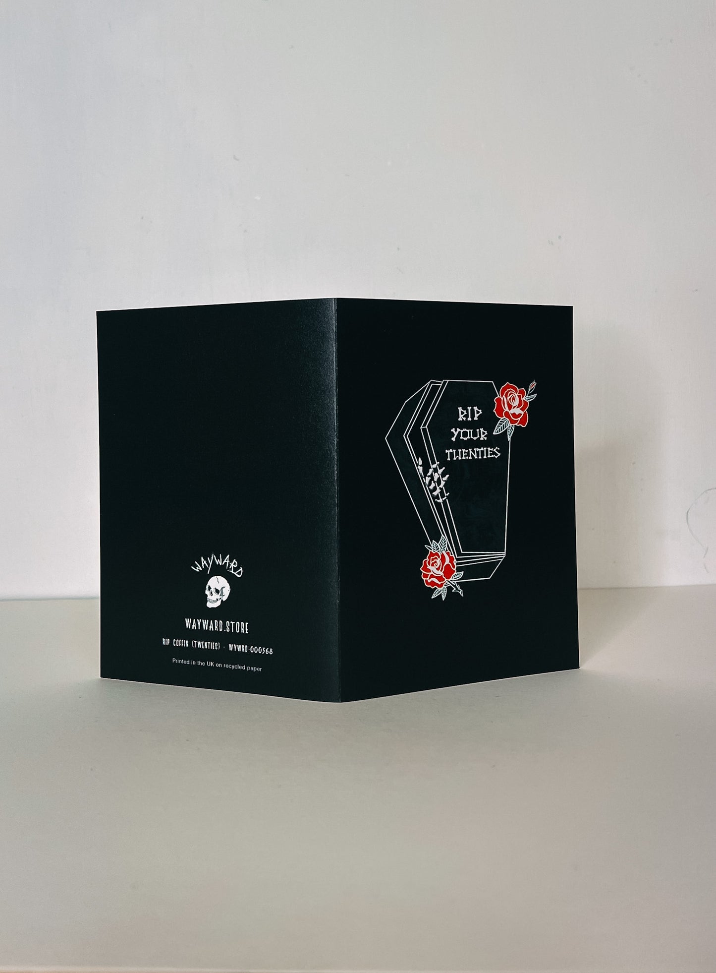 RIP Your Twenties Coffin Gothic 30th Birthday Card