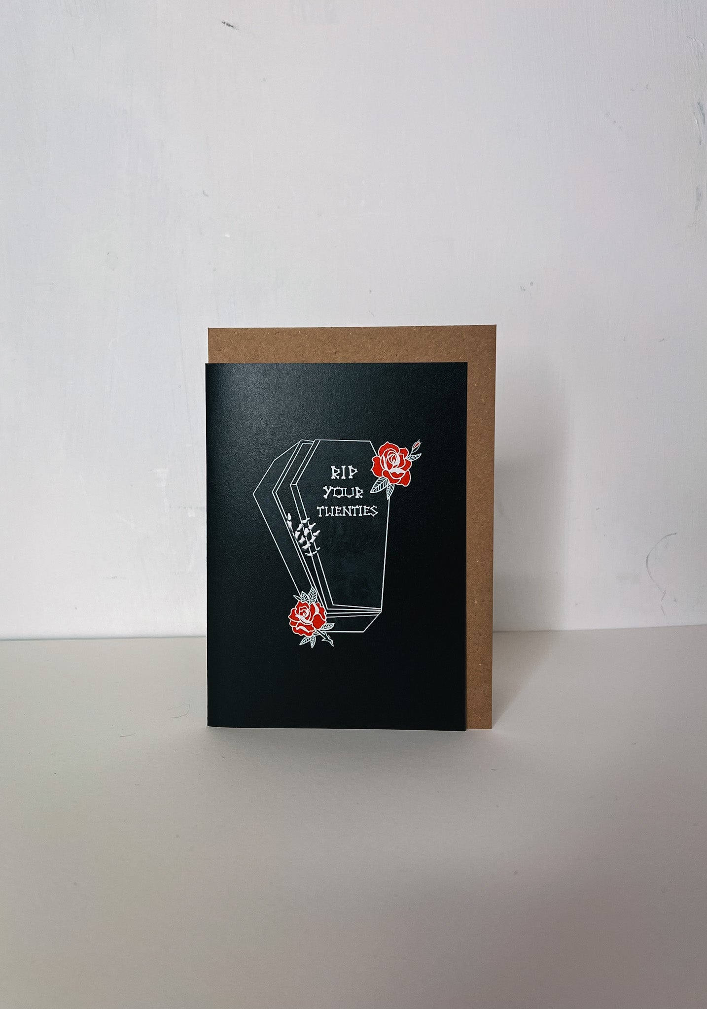 RIP Your Twenties Coffin Gothic 30th Birthday Card