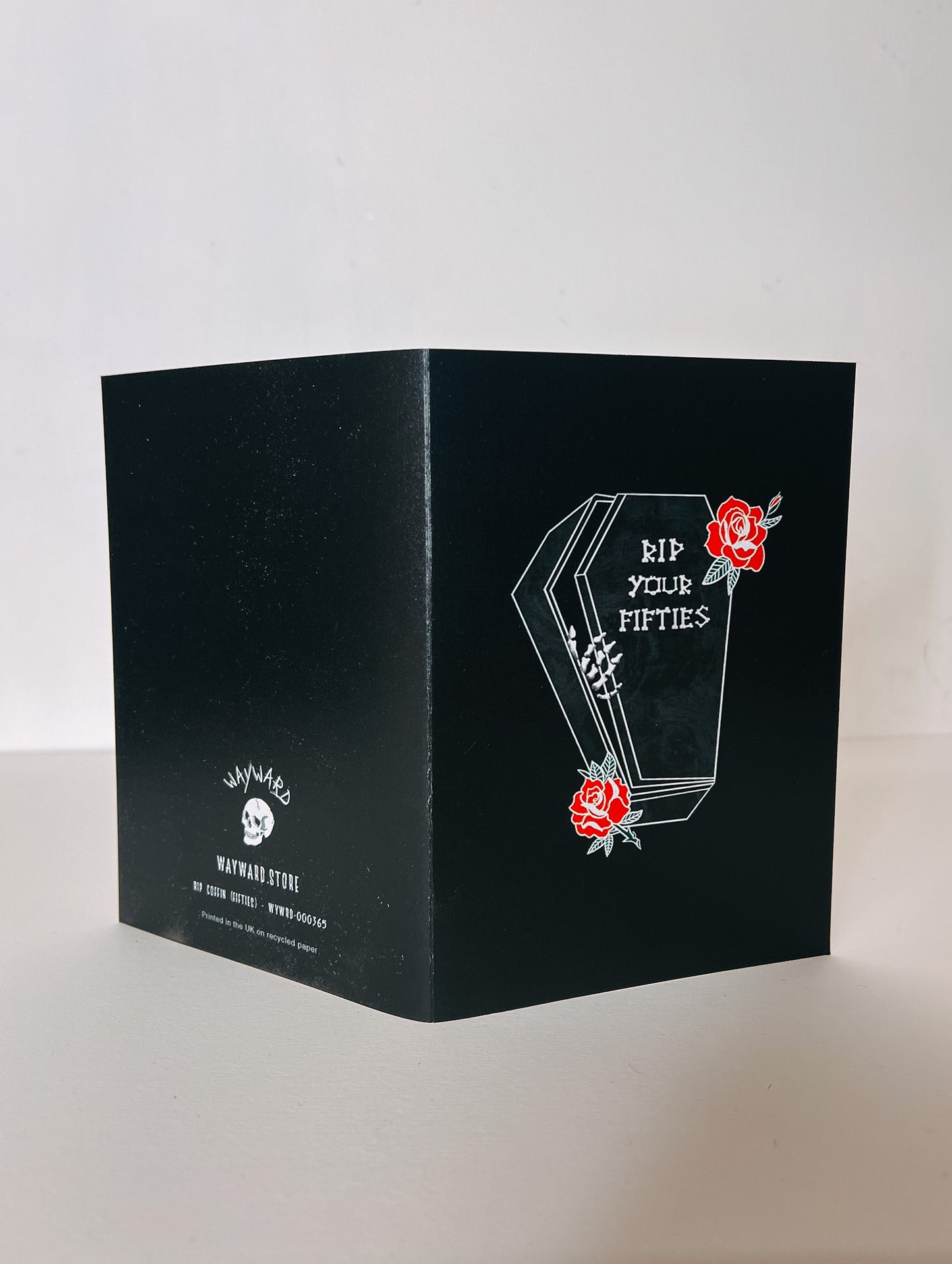 RIP Your Fifties Coffin Gothic 60th Birthday Card