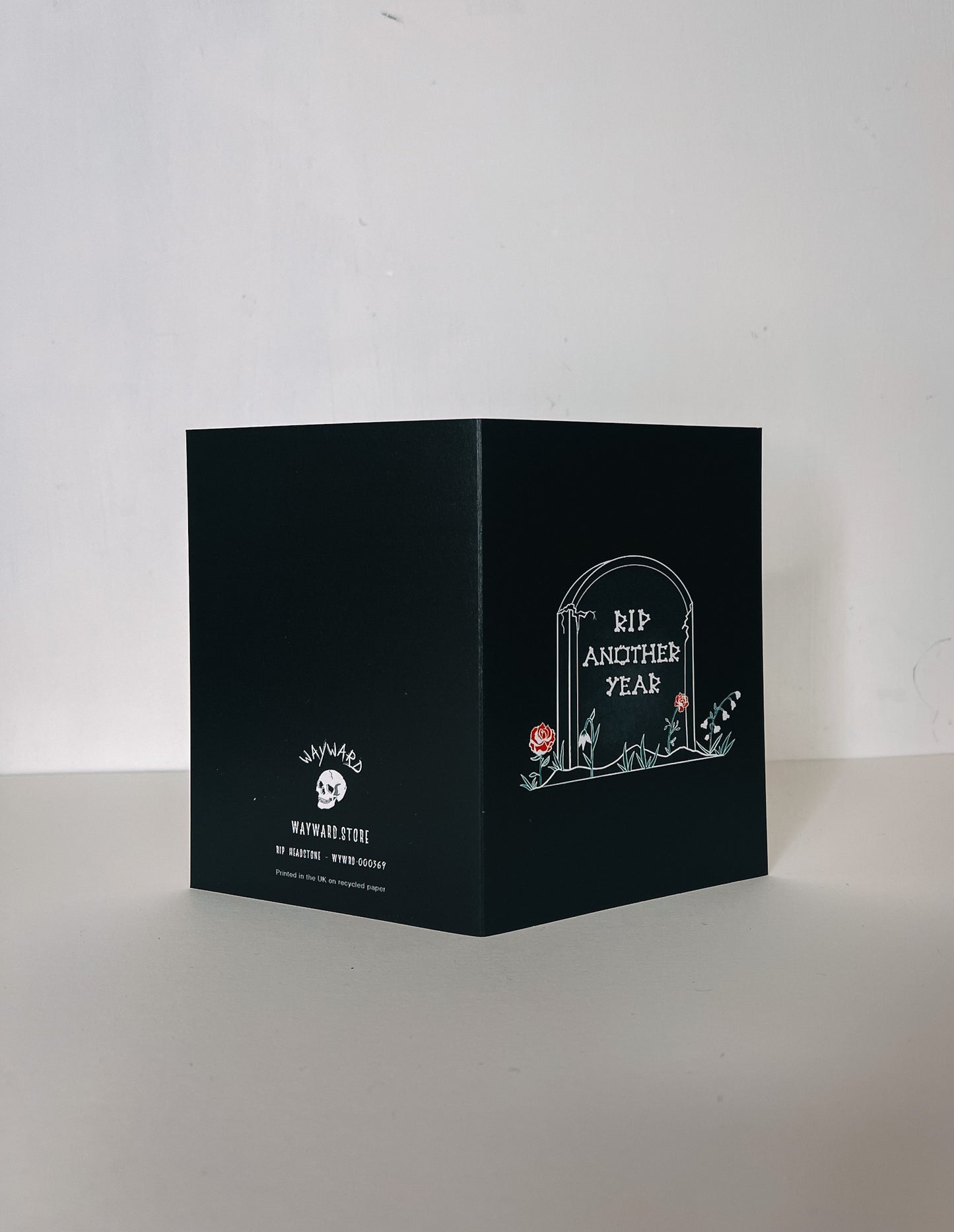 RIP Another Year Gravestone Gothic Birthday Card