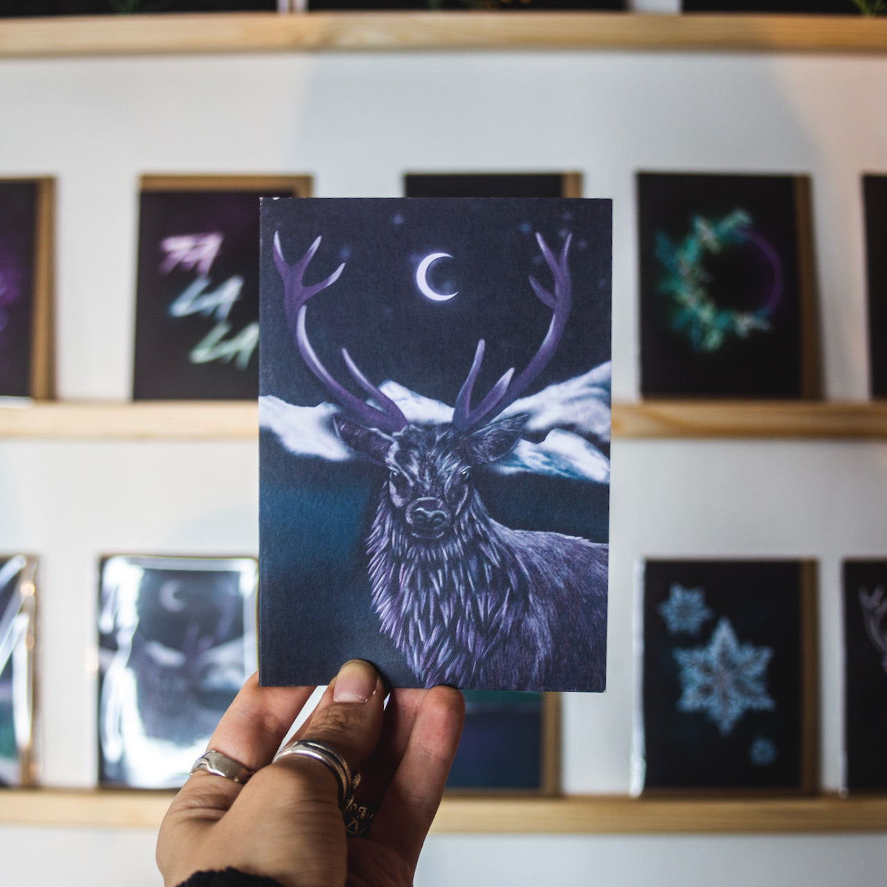 Mountain Deer Greetings Card