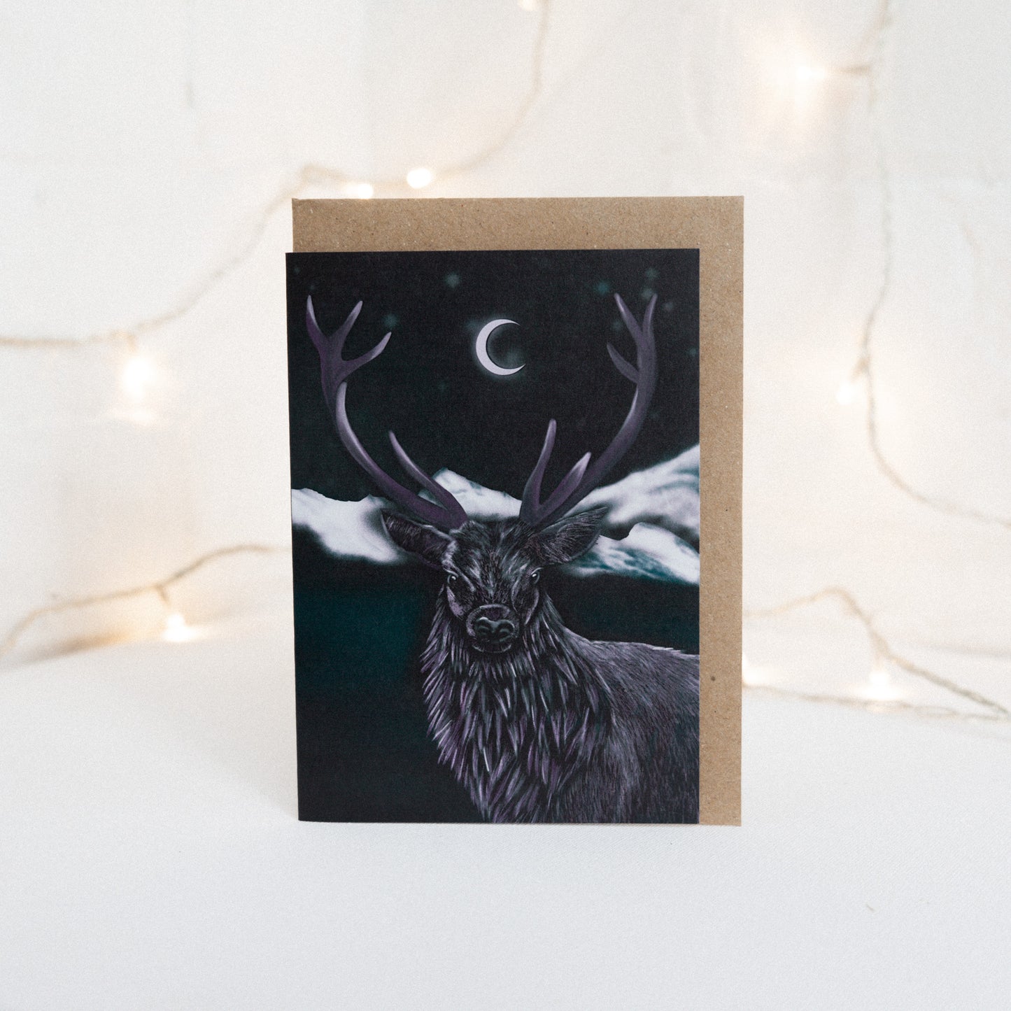 Mountain Deer Greetings Card