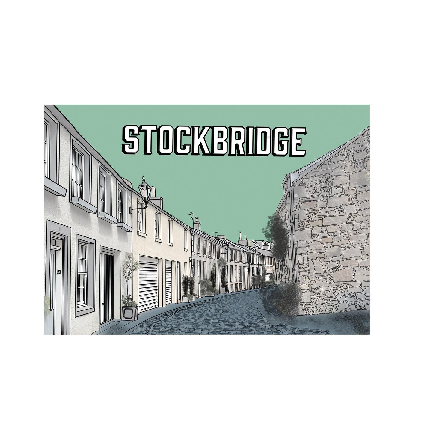 Stockbridge Edinburgh Postcard