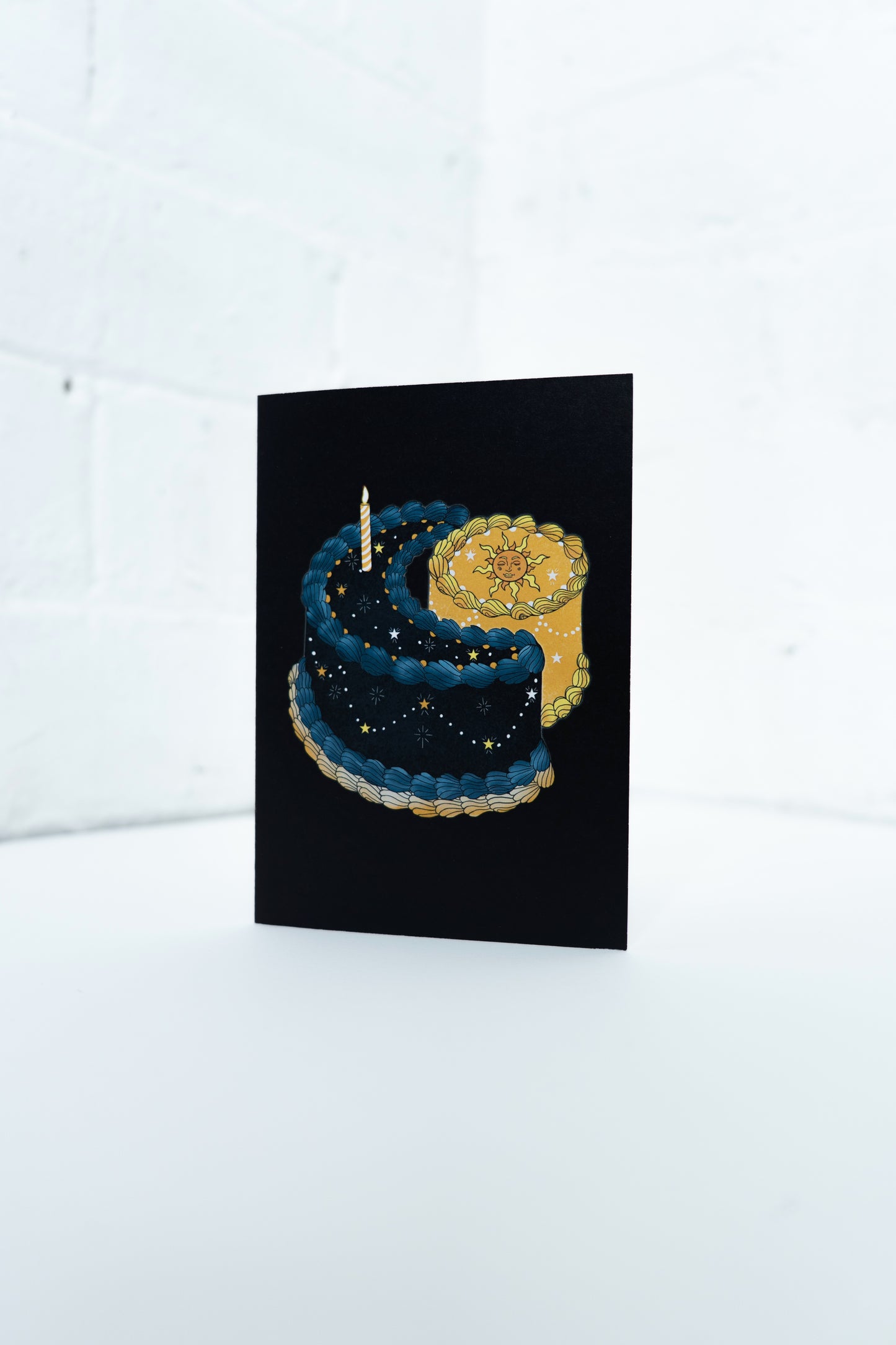 Sun and Moon Birthday Cake Card