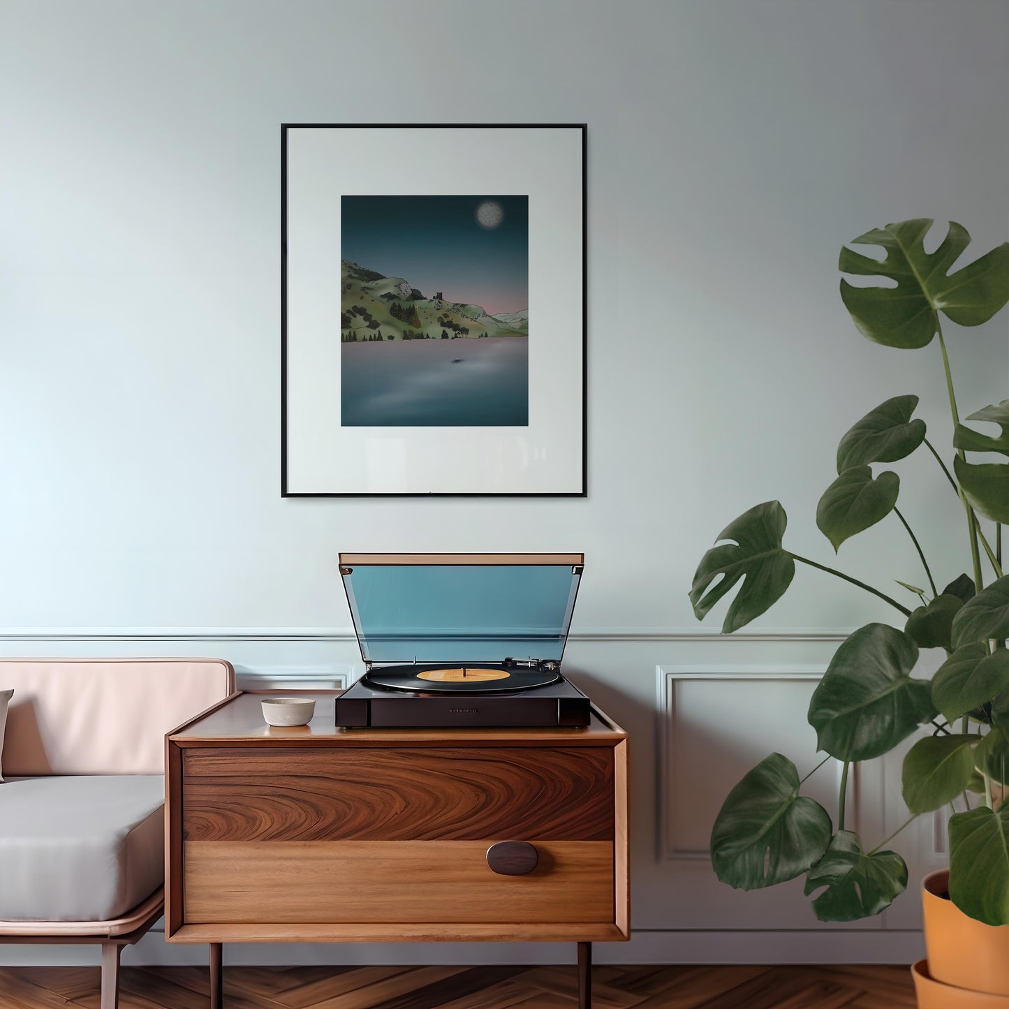 St Margaret's Loch Arthurs Seat Sunset Art Print