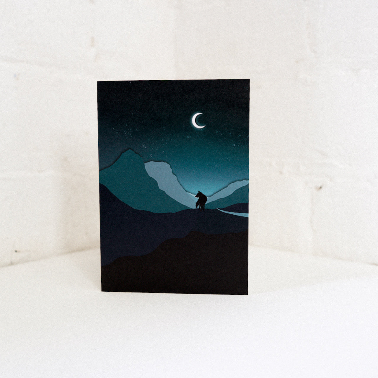 Glencoe Wolf Scotland Greetings Card