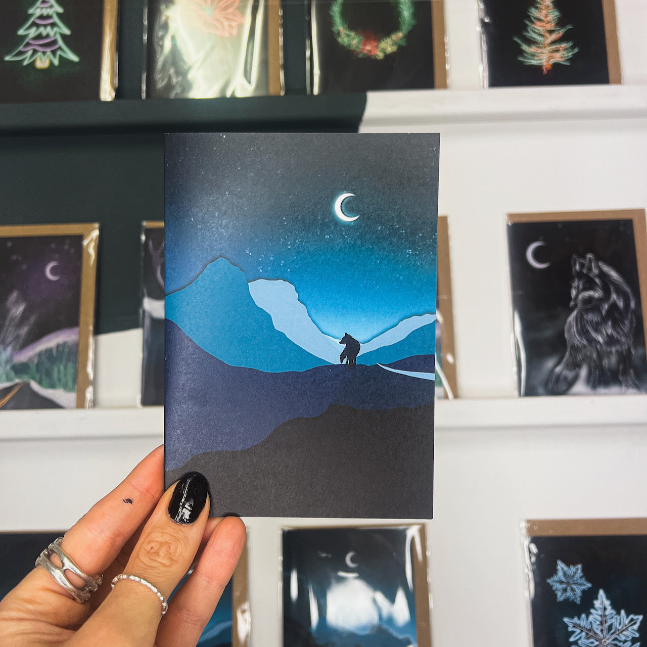 Glencoe Wolf Scotland Greetings Card