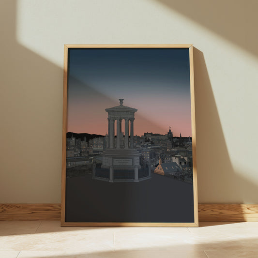 Calton Hill Sunset Edinburgh Art Print