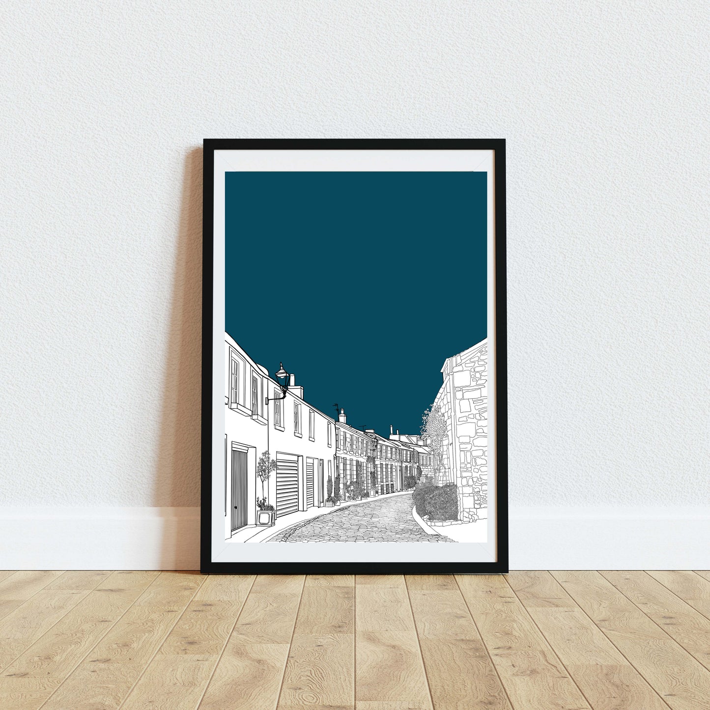 Circus Lane Colour Block Edinburgh Art Print